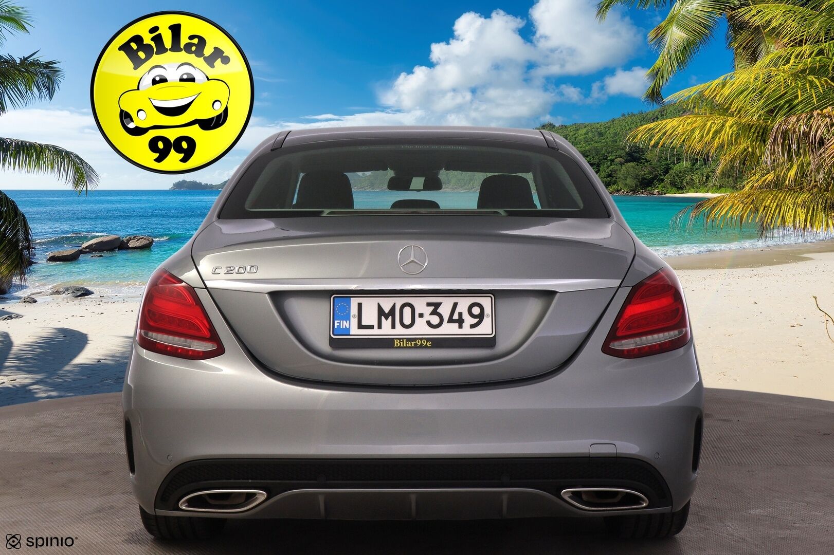 Mercedes-Benz C 2015 200 A Premium Business*AMG Ulkopaketti / Burmester /  P. tutkat / Puolinahat / Navi* - Rehellinen bensa mersu luotettavalla 2 Litran moottorilla / Juuri katsastettu!
