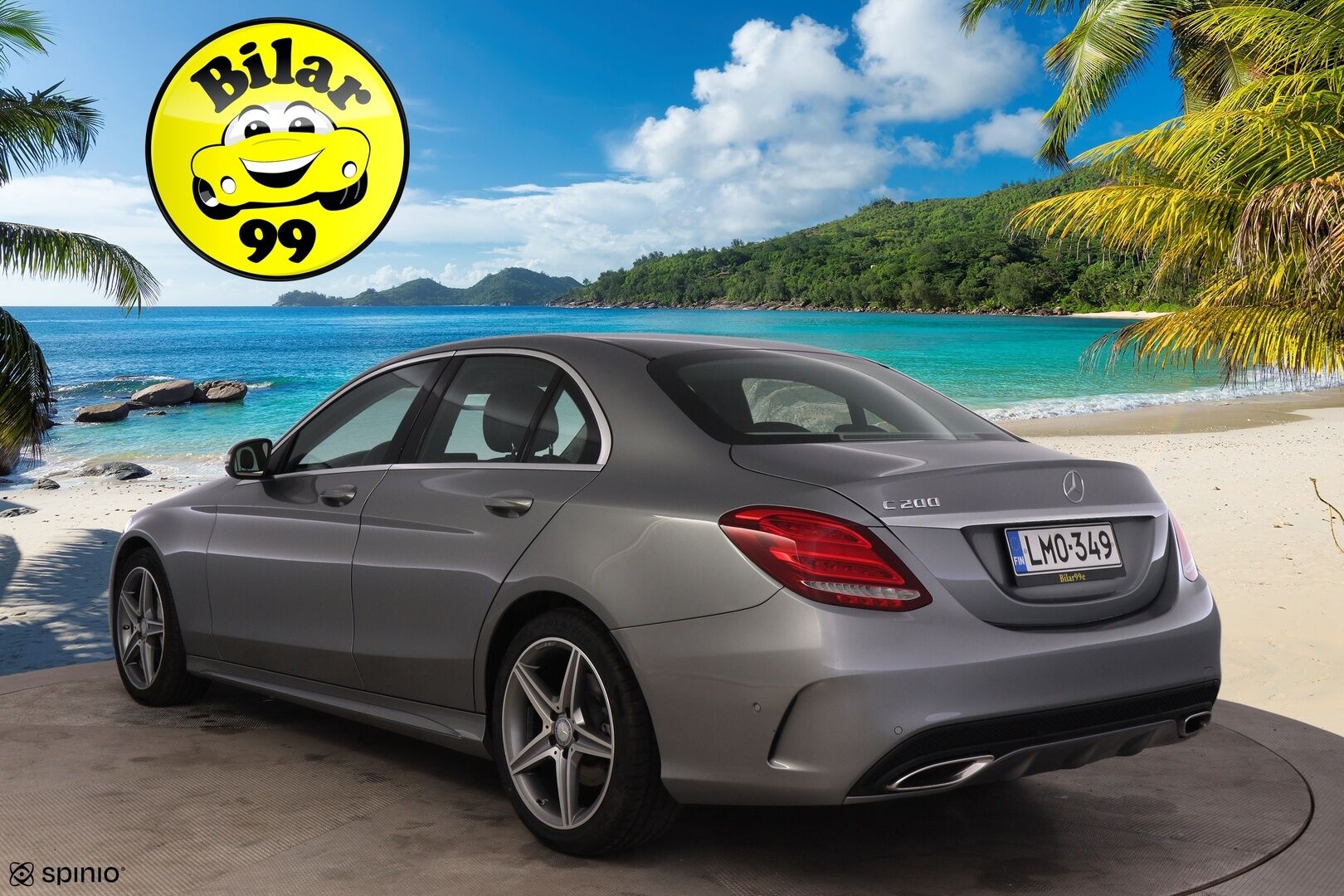 Mercedes-Benz C 2015 200 A Premium Business*AMG Ulkopaketti / Burmester /  P. tutkat / Puolinahat / Navi* - Rehellinen bensa mersu luotettavalla 2 Litran moottorilla / Juuri katsastettu!