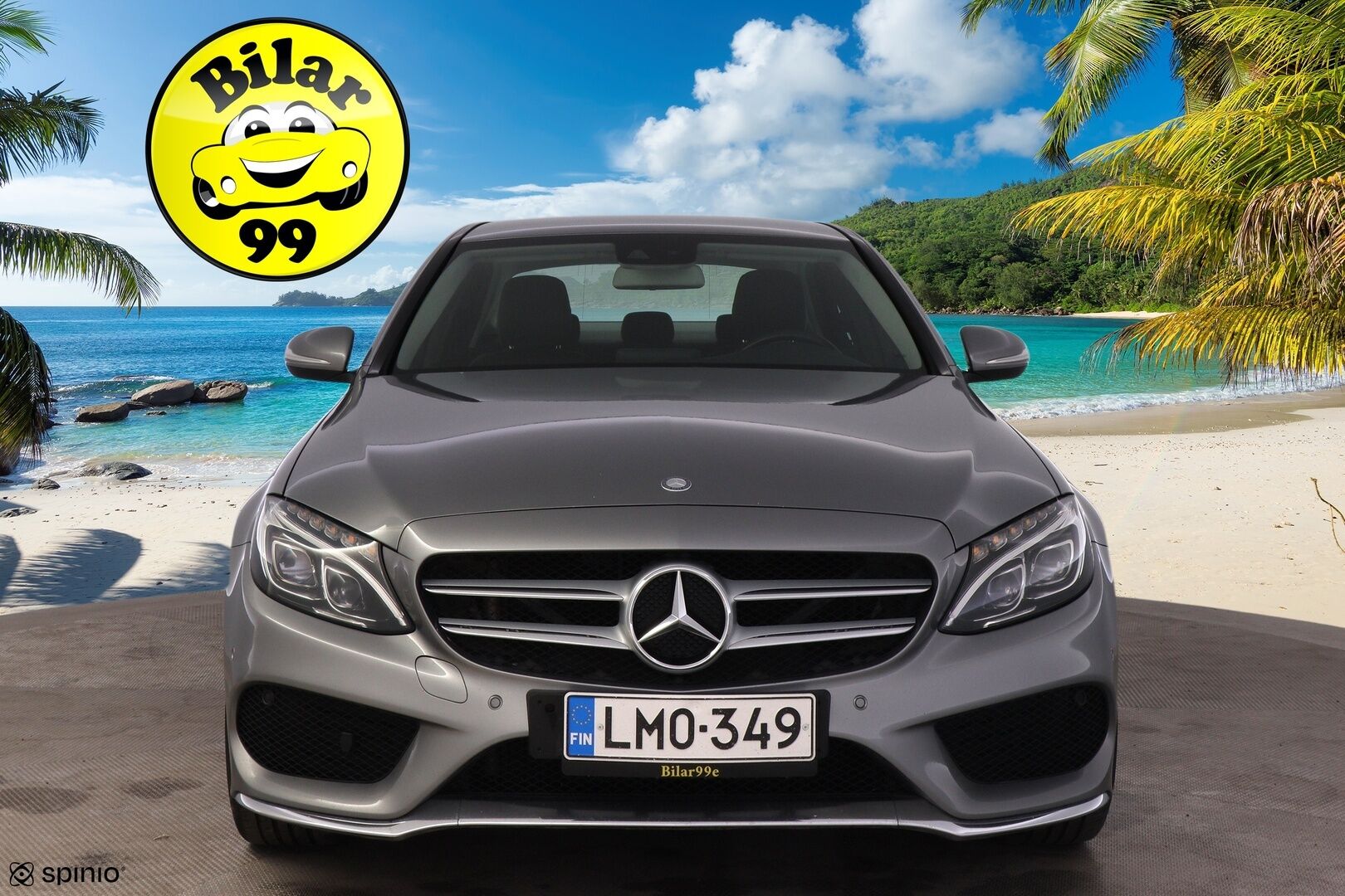 Mercedes-Benz C 2015 200 A Premium Business*AMG Ulkopaketti / Burmester /  P. tutkat / Puolinahat / Navi* - Rehellinen bensa mersu luotettavalla 2 Litran moottorilla / Juuri katsastettu!