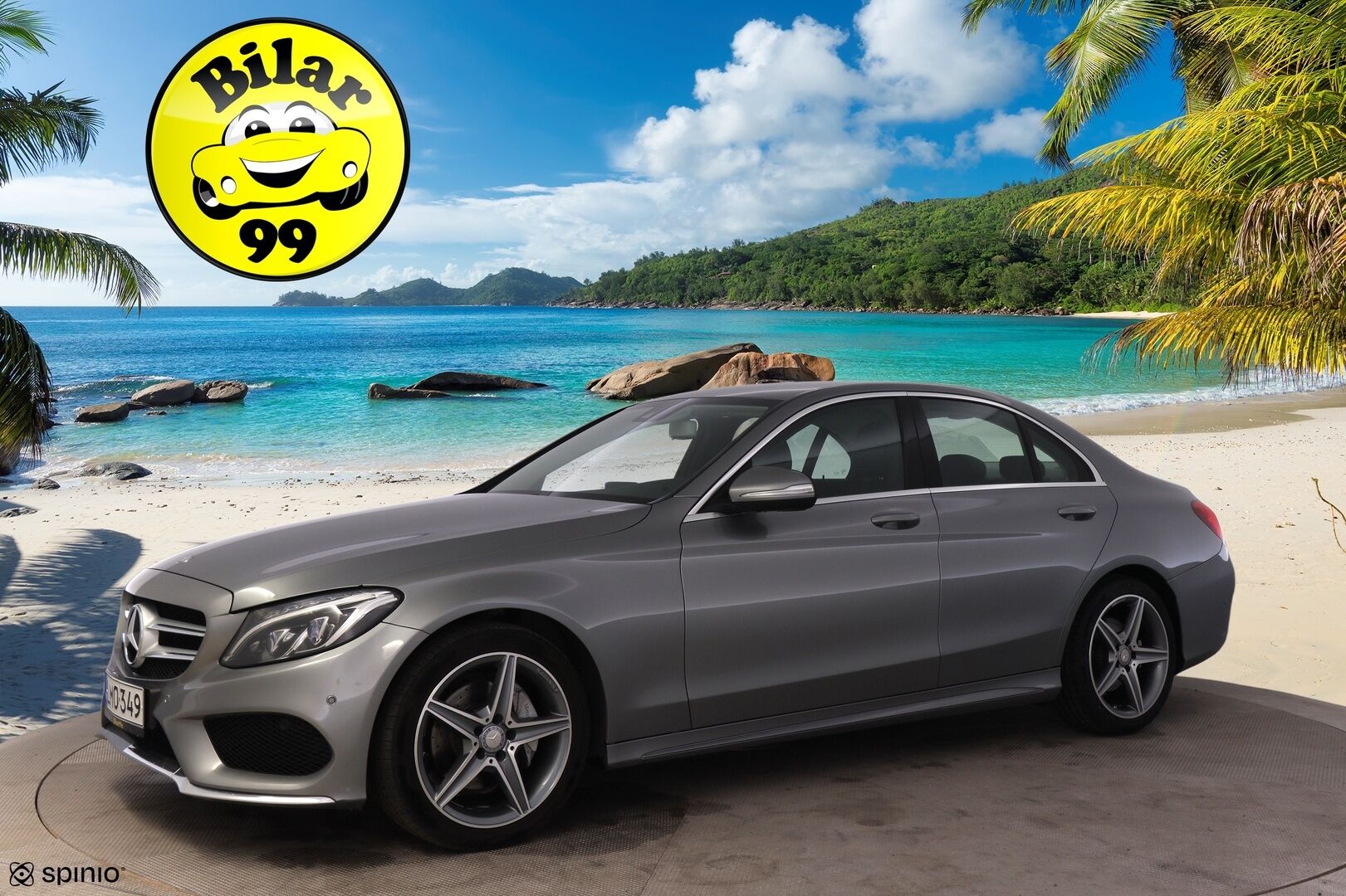Mercedes-Benz C 2015 200 A Premium Business*AMG Ulkopaketti / Burmester /  P. tutkat / Puolinahat / Navi* - Rehellinen bensa mersu luotettavalla 2 Litran moottorilla / Juuri katsastettu!