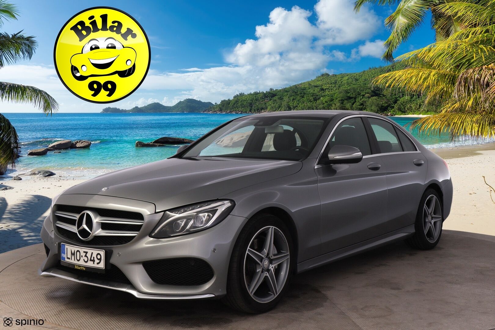 Mercedes-Benz C 2015 200 A Premium Business*AMG Ulkopaketti / Burmester /  P. tutkat / Puolinahat / Navi* - Rehellinen bensa mersu luotettavalla 2 Litran moottorilla / Juuri katsastettu!