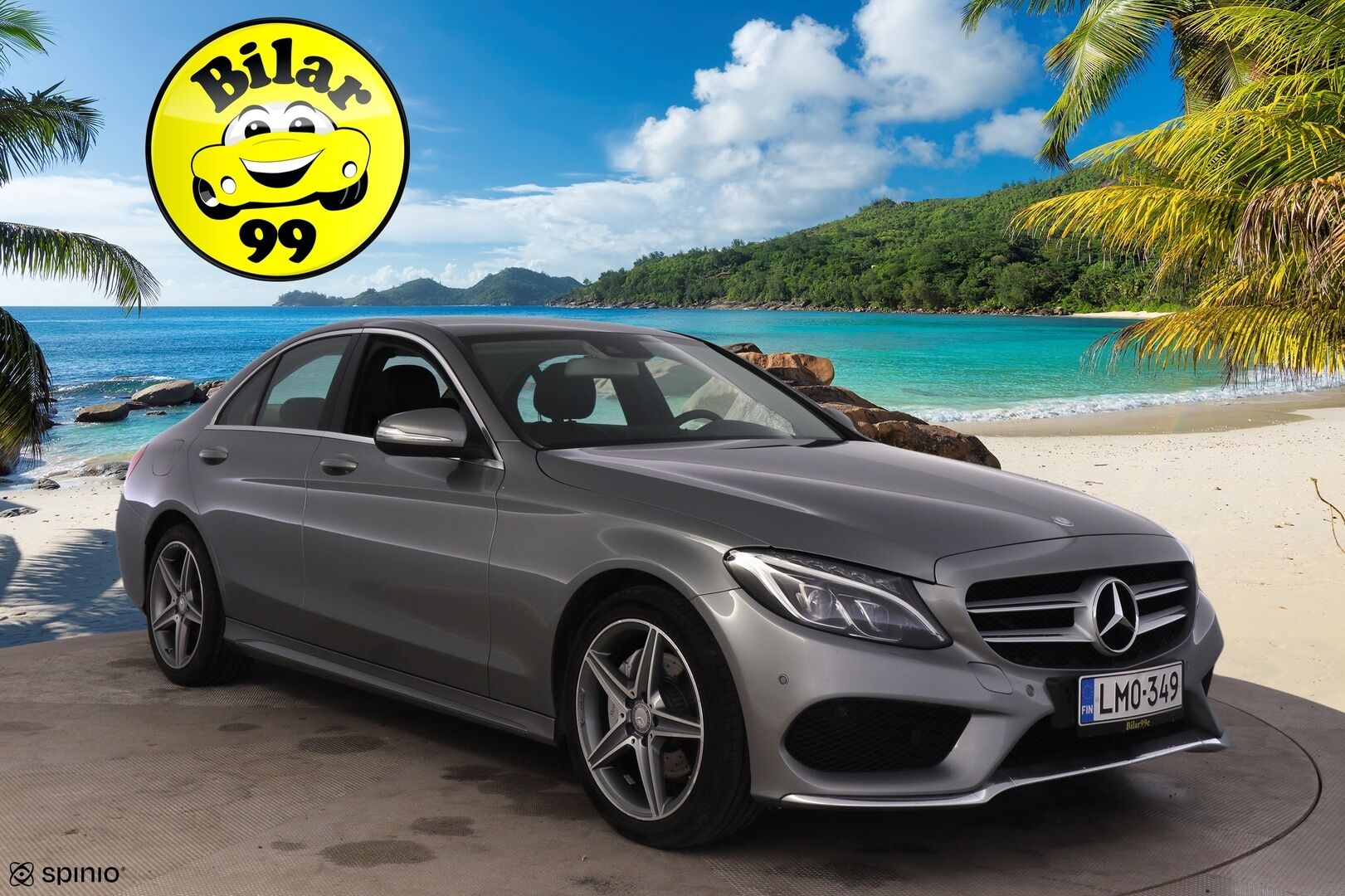 Mercedes-Benz C 2015 200 A Premium Business*AMG Ulkopaketti / Burmester /  P. tutkat / Puolinahat / Navi* - Rehellinen bensa mersu luotettavalla 2 Litran moottorilla / Juuri katsastettu!
