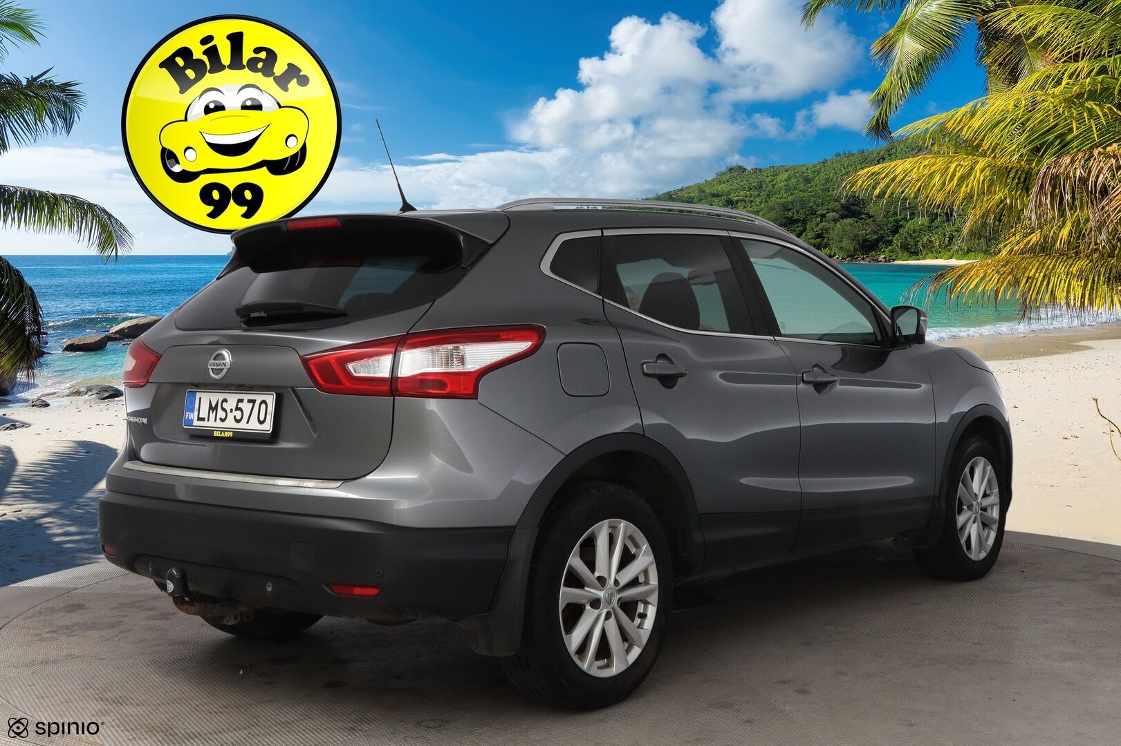 Nissan Qashqai 2015 dCi 130 Business 360 4WD 6M/T E6 Leather * Suomiauto / Vetokoukku / Nahkasisusta / 360-Kamera / BLIS / Huippuvarusteet! - Lohko & Sisäpistoke / Juuri tullut Tampereelle!