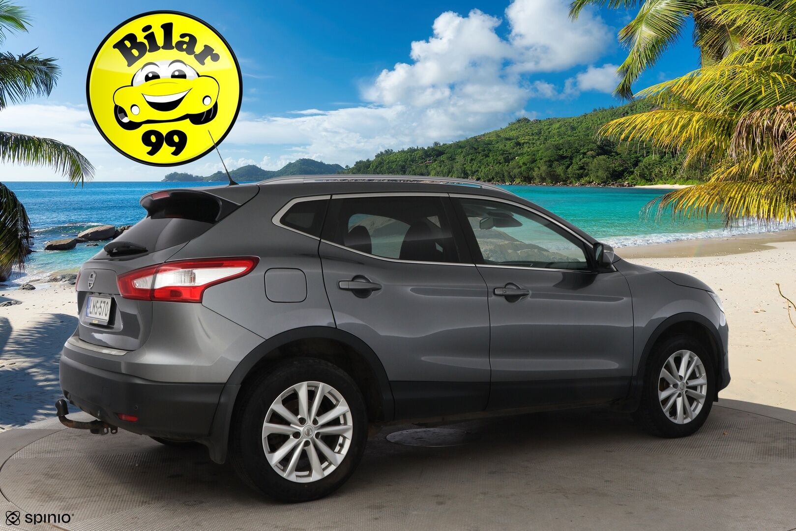 Nissan Qashqai 2015 dCi 130 Business 360 4WD 6M/T E6 Leather * Suomiauto / Vetokoukku / Nahkasisusta / 360-Kamera / BLIS / Huippuvarusteet! - Lohko & Sisäpistoke / Juuri tullut Tampereelle!