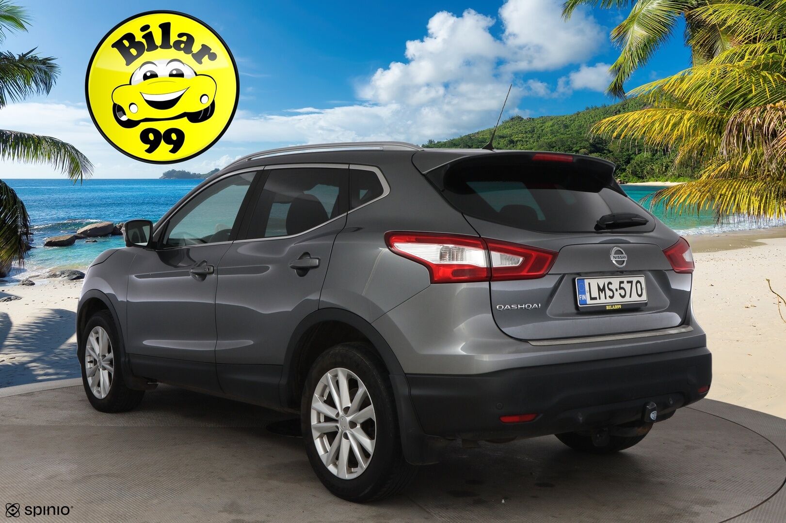 Nissan Qashqai 2015 dCi 130 Business 360 4WD 6M/T E6 Leather * Suomiauto / Vetokoukku / Nahkasisusta / 360-Kamera / BLIS / Huippuvarusteet! - Lohko & Sisäpistoke / Juuri tullut Tampereelle!