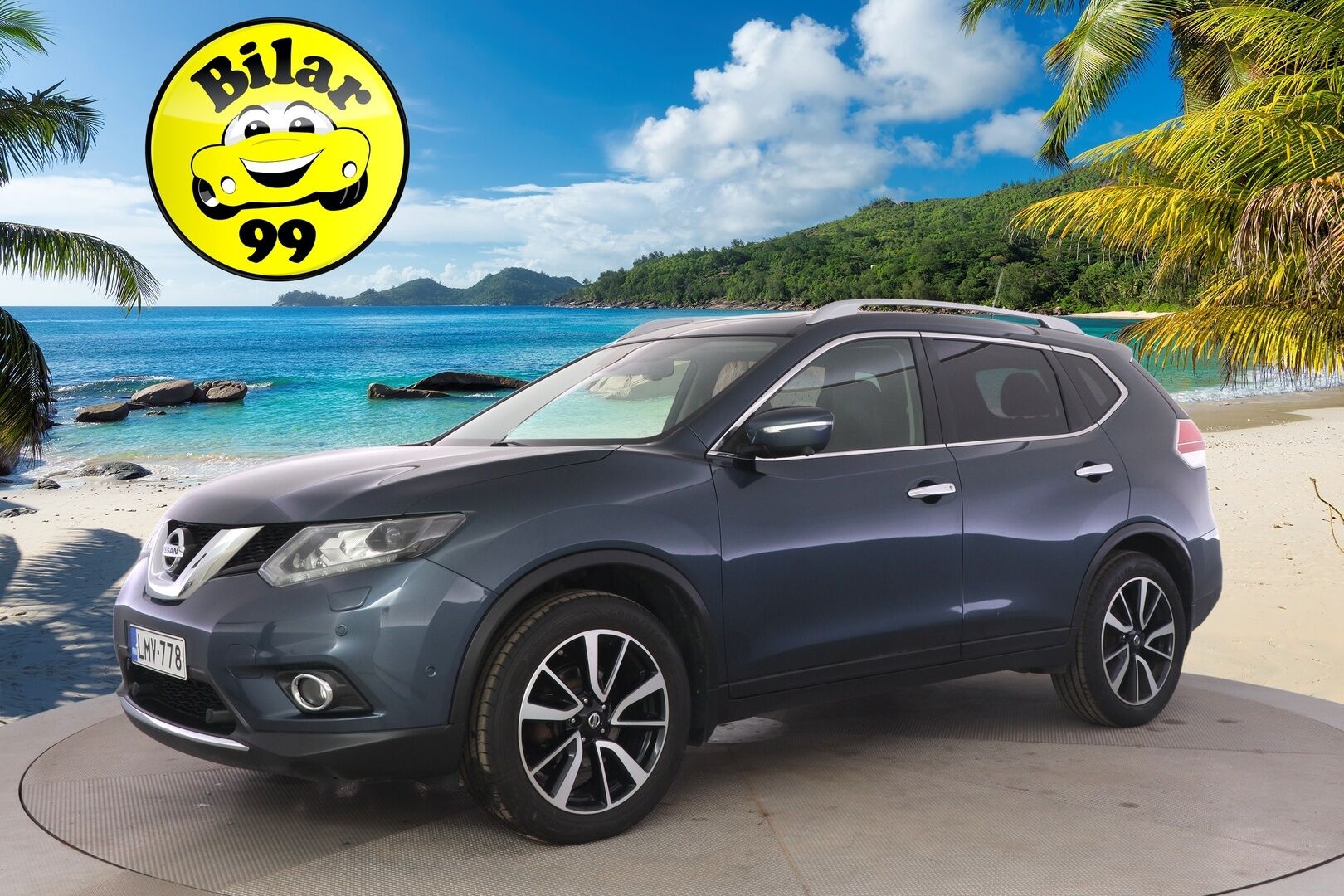 Nissan X-Trail 2016 DIG-T 163 Tekna 2WD 6 MT Moonroof E6 * Vakkari / Lohko&Sisä / Koukku / 360-Kamera / Sähköpenkit / Panorama * - Suomi-auto / Kahdet renkaat - HULLUT AVAJAISHULINAT KORKOTARJOUS 3,29 %