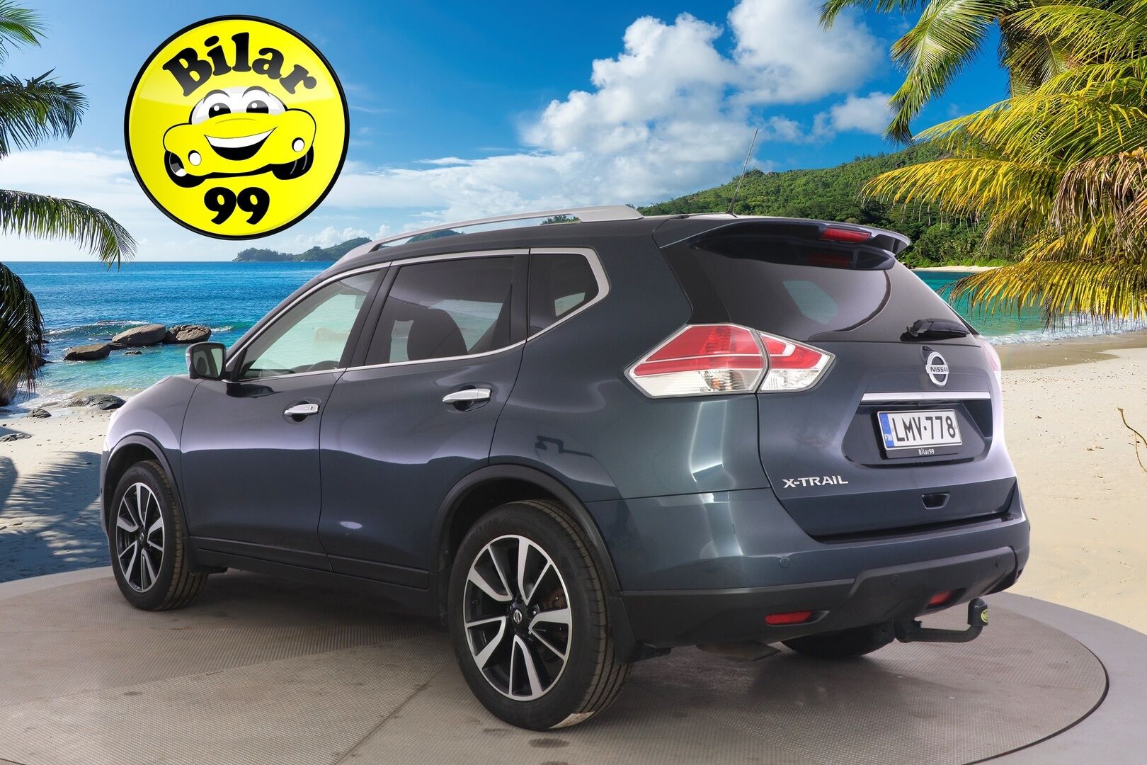 Nissan X-Trail 2016 DIG-T 163 Tekna 2WD 6 MT Moonroof E6 * Vakkari / Lohko&Sisä / Koukku / 360-Kamera / Sähköpenkit / Panorama * - Suomi-auto / Kahdet renkaat - HULLUT AVAJAISHULINAT KORKOTARJOUS 3,29 %