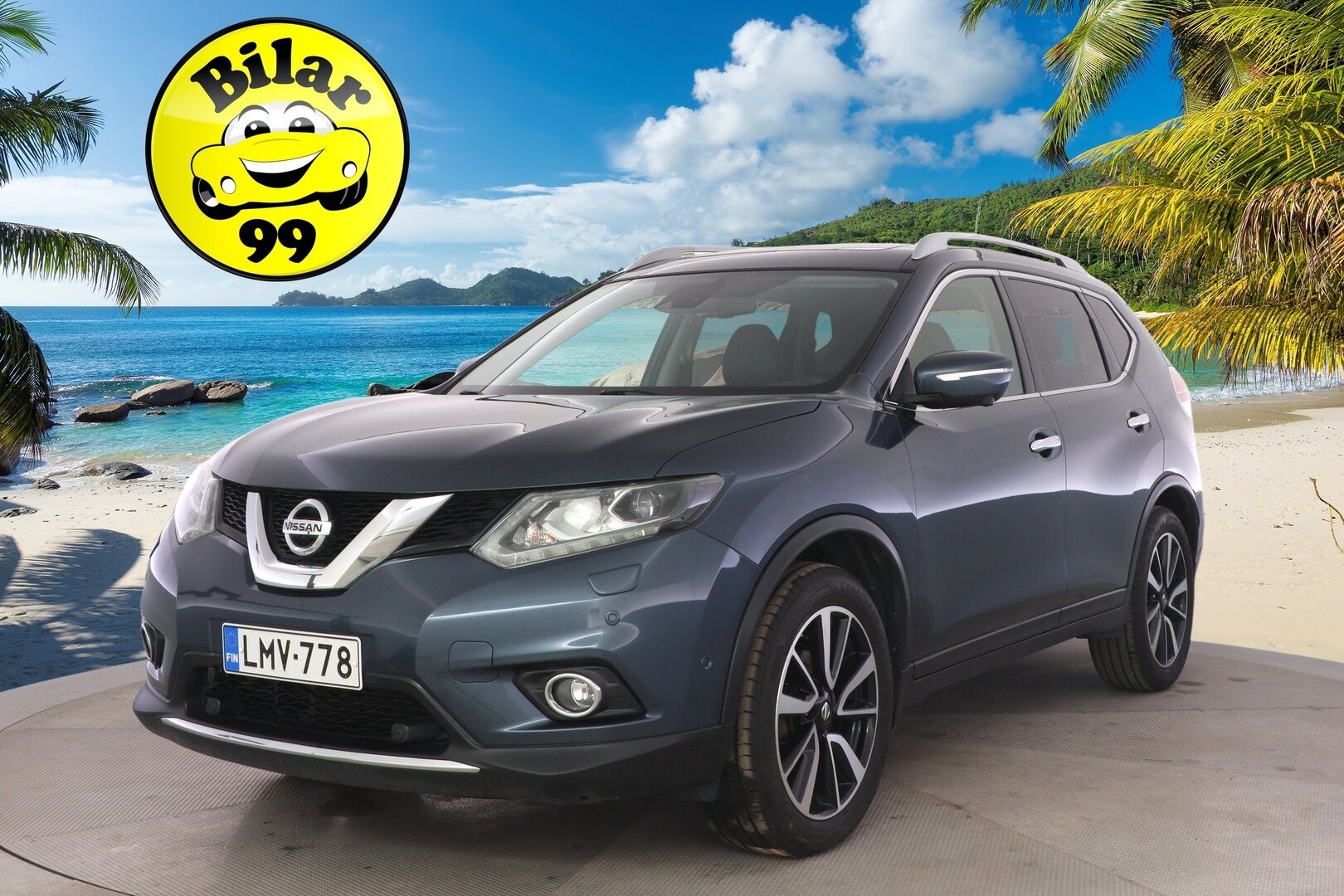 Nissan X-Trail 2016 DIG-T 163 Tekna 2WD 6 MT Moonroof E6 * Vakkari / Lohko&Sisä / Koukku / 360-Kamera / Sähköpenkit / Panorama * - Suomi-auto / Kahdet renkaat - HULLUT AVAJAISHULINAT KORKOTARJOUS 3,29 %