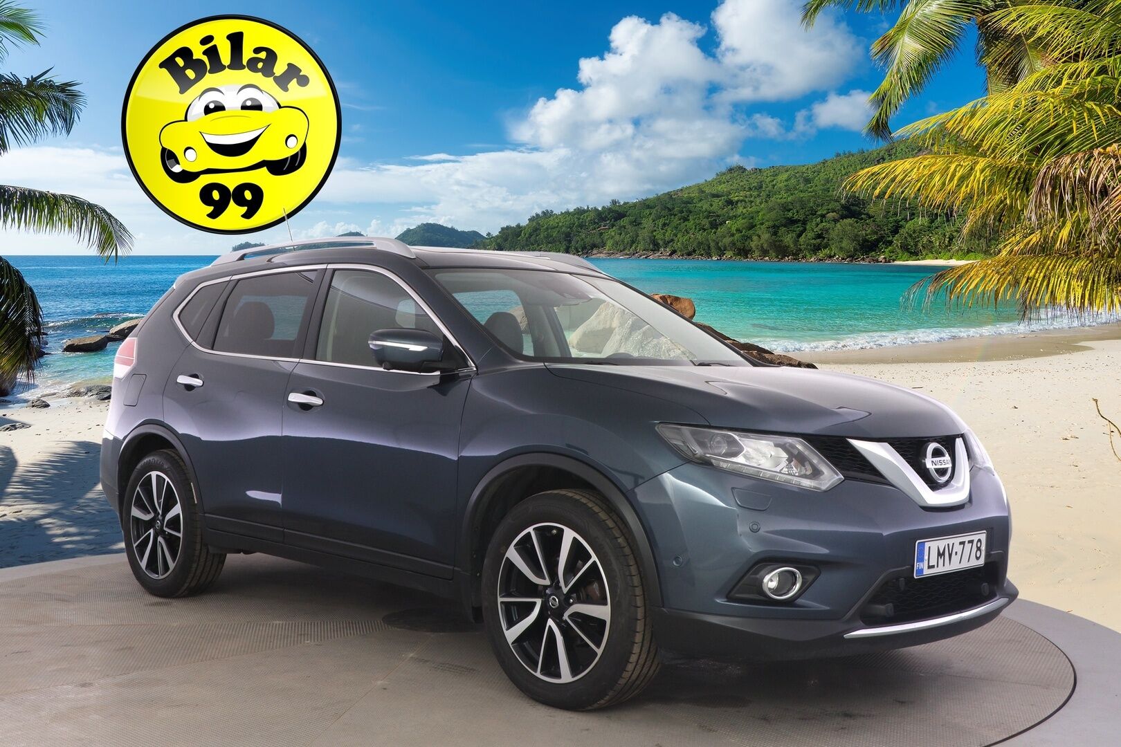 Nissan X-Trail 2016 DIG-T 163 Tekna 2WD 6 MT Moonroof E6 * Vakkari / Lohko&Sisä / Koukku / 360-Kamera / Sähköpenkit / Panorama * - Suomi-auto / Kahdet renkaat - HULLUT AVAJAISHULINAT KORKOTARJOUS 3,29 %