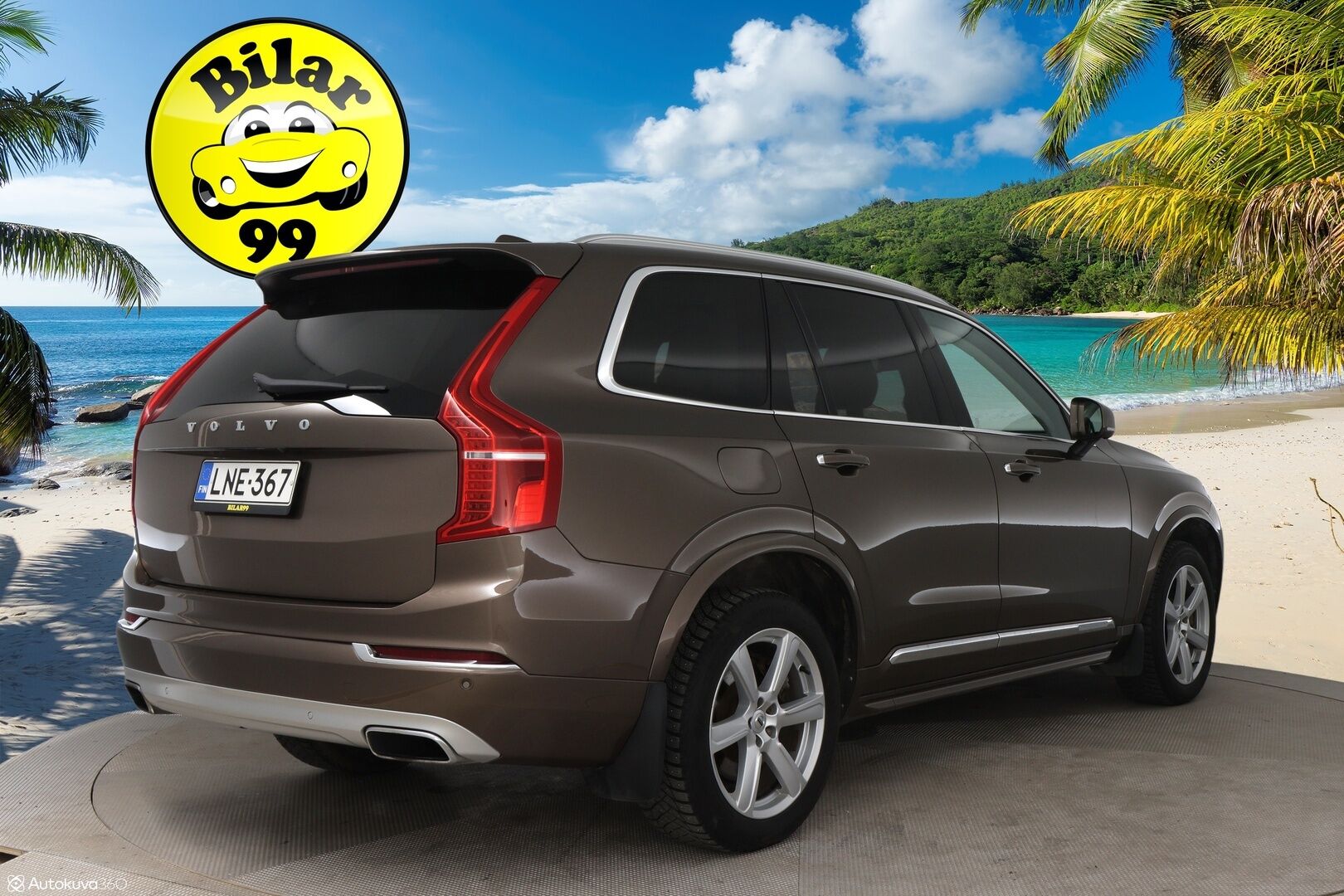 Volvo XC90 2016 T8 Twin Engine AWD Inscription aut - Suomi-Auto / HUD / Adapt.vak / 360-kamera / Muistinahat / VOC / Aktiiviset LED -ajovalot / NAVI