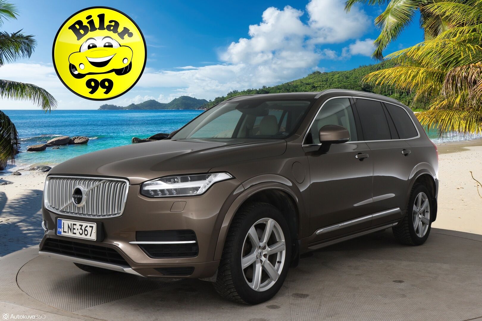 Volvo XC90 2016 T8 Twin Engine AWD Inscription aut - Suomi-Auto / HUD / Adapt.vak / 360-kamera / Muistinahat / VOC / Aktiiviset LED -ajovalot / NAVI