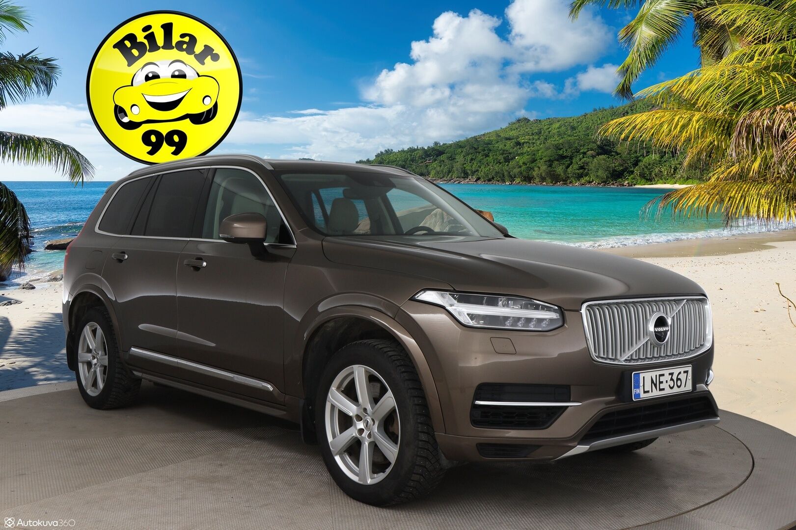 Volvo XC90 2016 T8 Twin Engine AWD Inscription aut - Suomi-Auto / HUD / Adapt.vak / 360-kamera / Muistinahat / VOC / Aktiiviset LED -ajovalot / NAVI