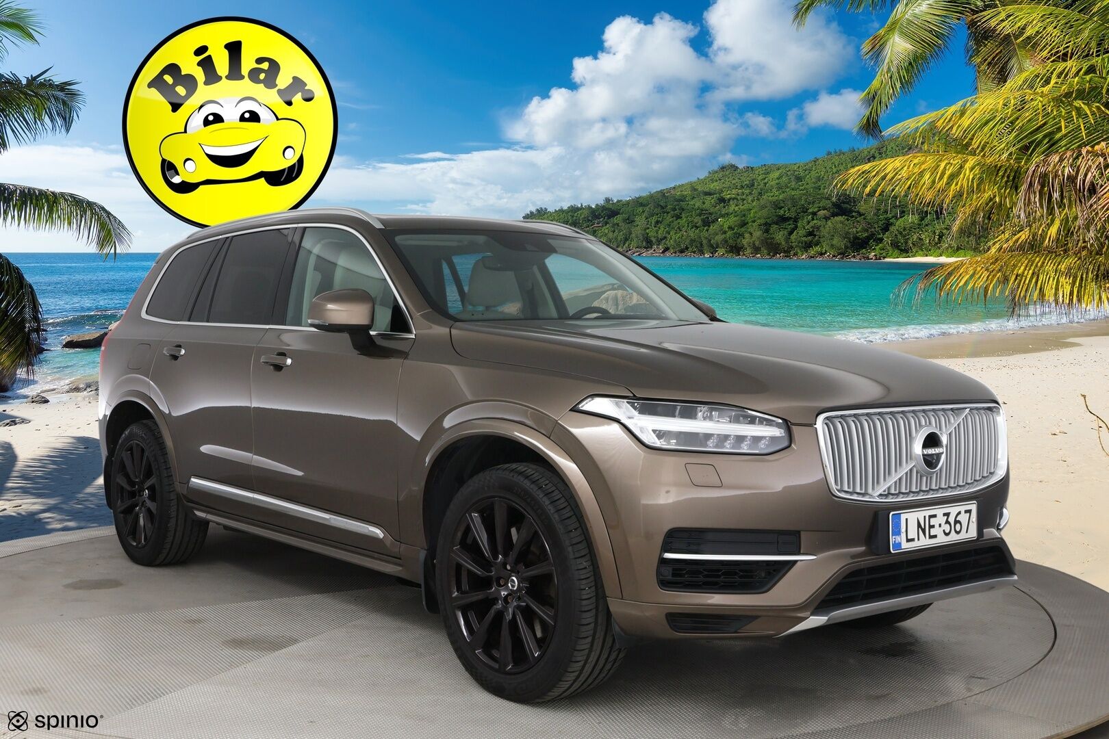 Volvo XC90 2016 T8 Twin Engine AWD Inscription aut - Suomi-Auto / HUD / Adapt.vak / 360-kamera / Muistinahat / VOC / Aktiiviset LED -ajovalot / NAVI