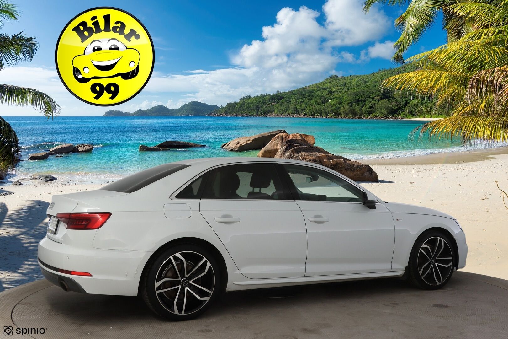 Audi A4 2016 Sedan Business Sport 2,0 TFSI 140 kW S tronic S Line * / S-Line / Bluetooth / Vakkari / SportPenkit * - Näyttävä Suomi-auto, S-line paketilla, kaksilla renkailla ja kaksilla upeilla vanteilla