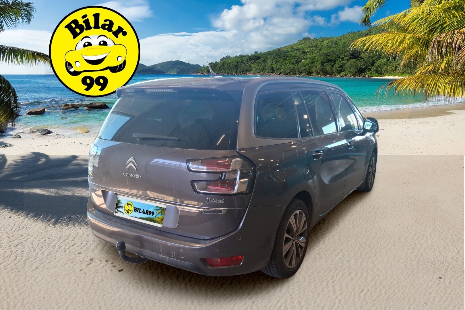 Citroen Grand C4 Picasso 2017 BlueHDi 120 Exclusive Business Automaatti * ACC / Kamera / Koukku / Hieronta / Panorama / Puolinahat / Blis * - Suomi-auto / 7-Paikkainen / Kahdet renkaat alumiinivanteilla / Super varusteet!