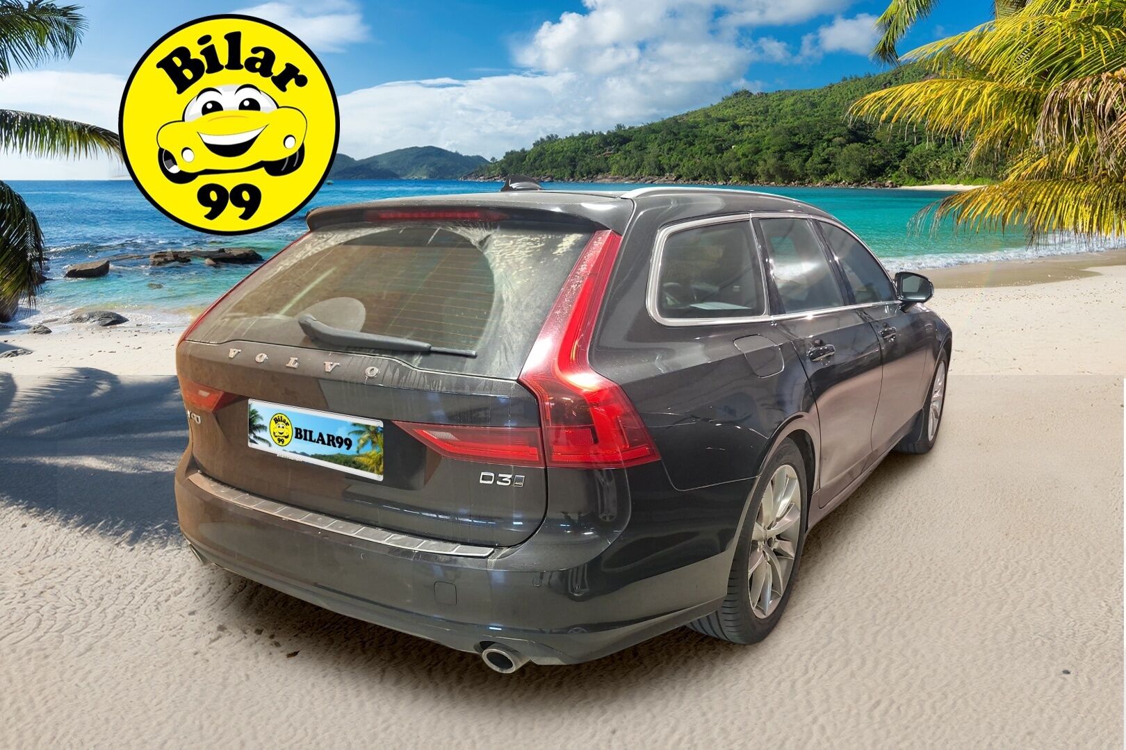 Volvo V90 2017 D3 AWD Momentum aut *VOC / HUD / Adapt. Vakkari / Nahat /  Digimittaristo / Koukku* - Merkkihuollettu / Kahdet Volvon omat alumiinivanteet huippu renkailla / Juuri huollettu - HULLUT AVAJAISHULINAT KORKOTARJOUS 3,29 %