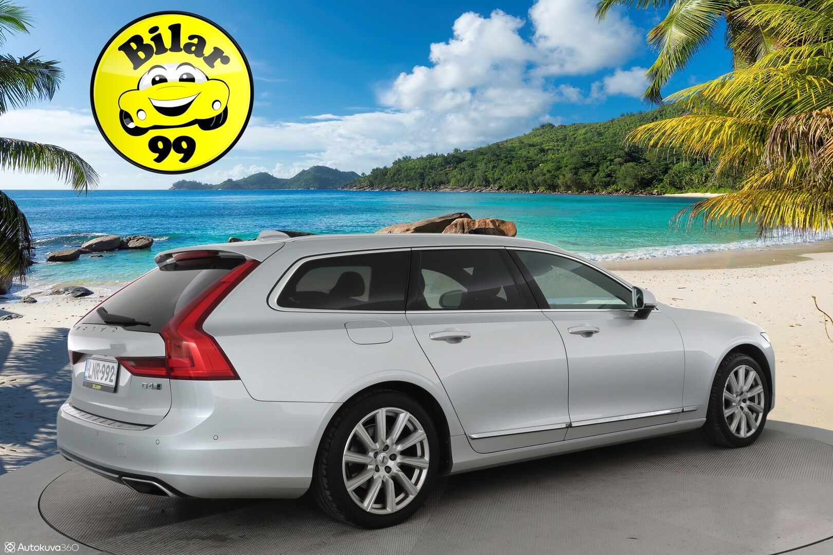 Volvo V90 2017 D4 AWD Business Inscription aut ** HUD / 360° Kamera / Webasto / Koukku / Adapt.Vakkari / Sporttipenkki Muistilla ** - Suomi-auto / Merkkihuollettu! / Juuri huollettu / Uudet talvirenkaat *