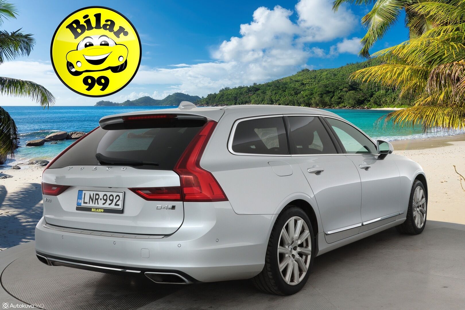 Volvo V90 2017 D4 AWD Business Inscription aut ** HUD / 360° Kamera / Webasto / Koukku / Adapt.Vakkari / Sporttipenkki Muistilla ** - Suomi-auto / Merkkihuollettu! / Juuri huollettu / Uudet talvirenkaat *