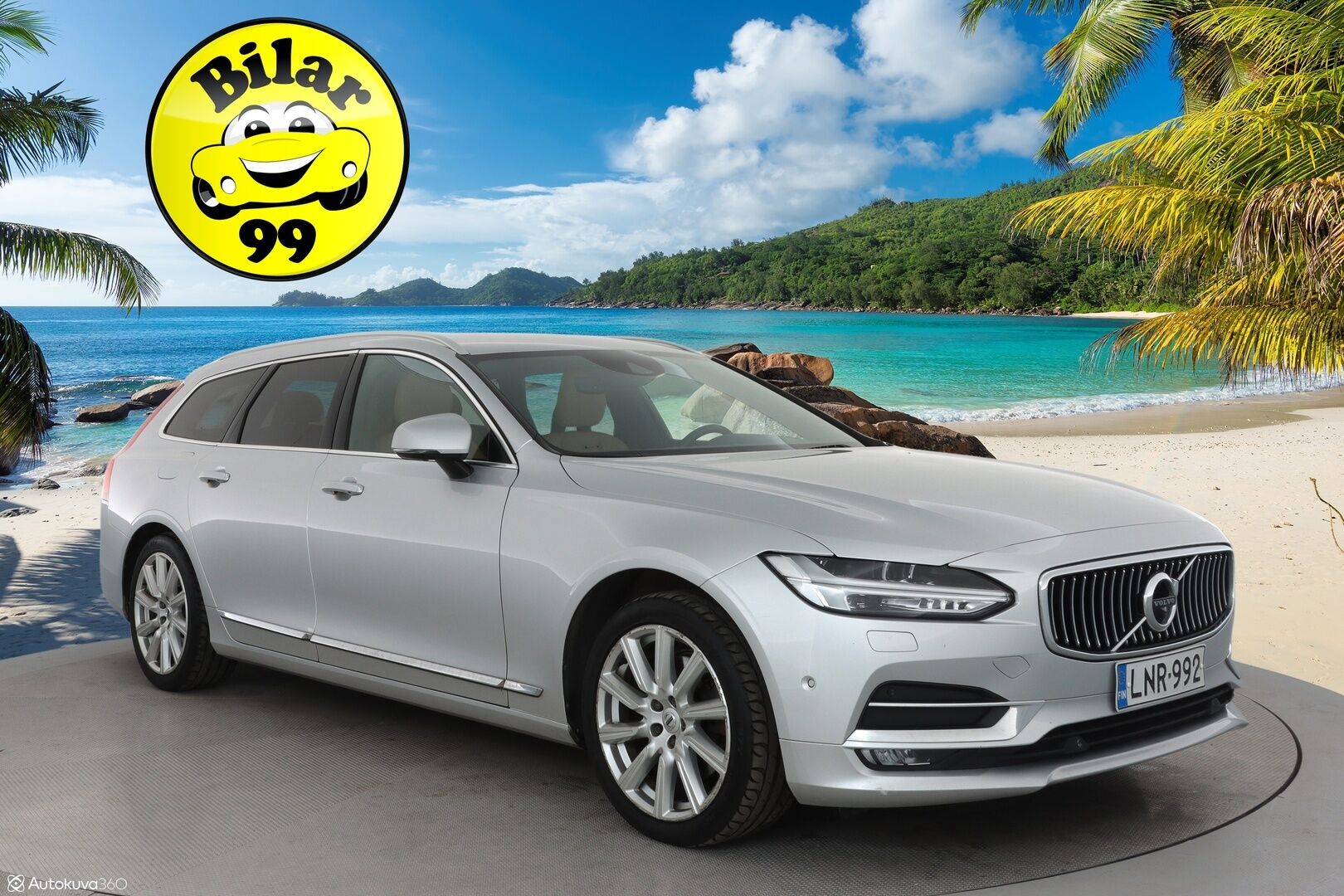 Volvo V90 2017 D4 AWD Business Inscription aut ** HUD / 360° Kamera / Webasto / Koukku / Adapt.Vakkari / Sporttipenkki Muistilla ** - Suomi-auto / Merkkihuollettu! / Juuri huollettu / Uudet talvirenkaat *