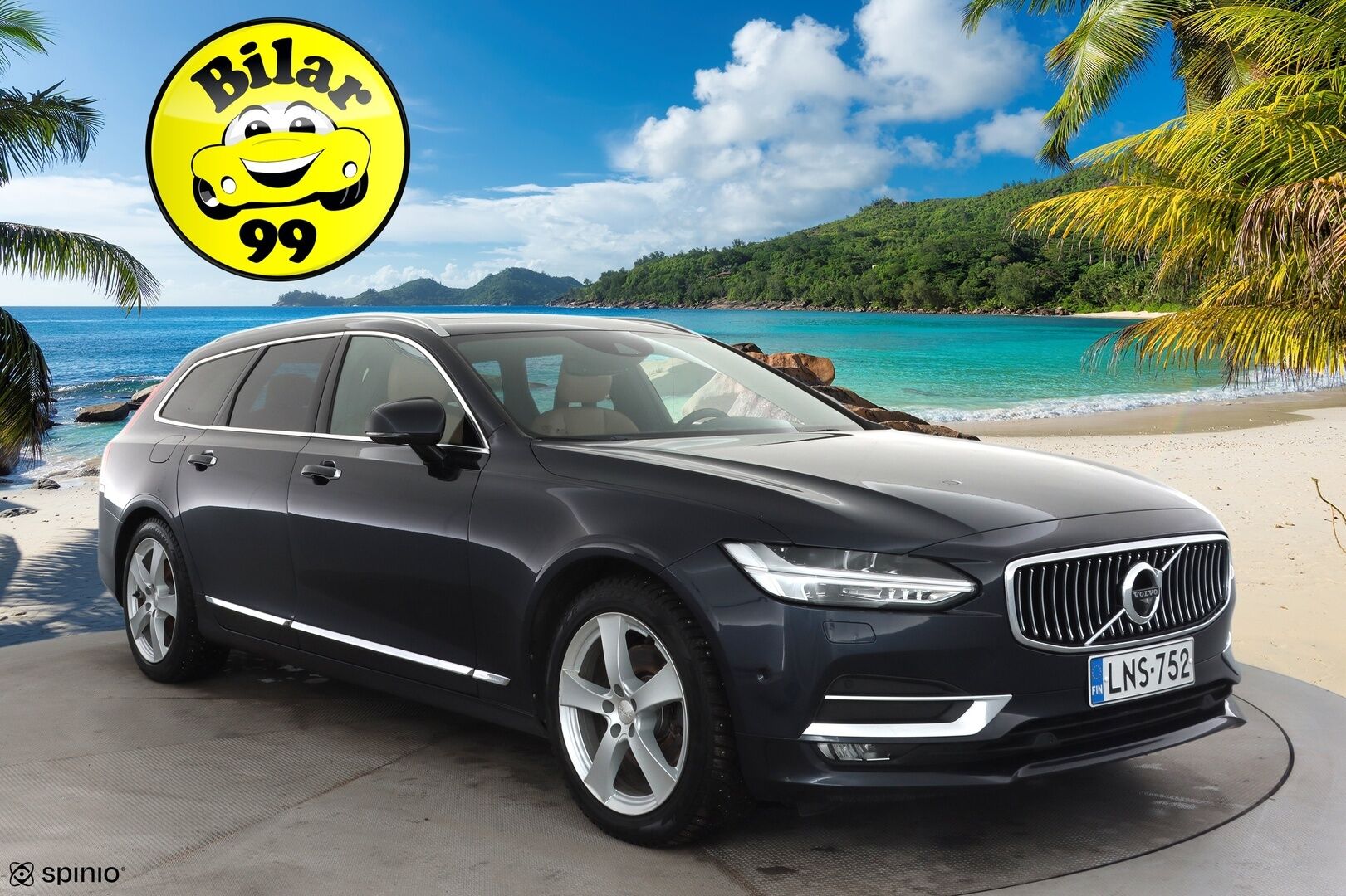 Volvo V90 2017 D5 AWD Business Inscription aut - Ilman AD-Blue järjestelmää | ACC | HUD | 360° | Ilmastoidut muistipenkit | BLIS | Panorama | Keyless | Full LED | Webasto