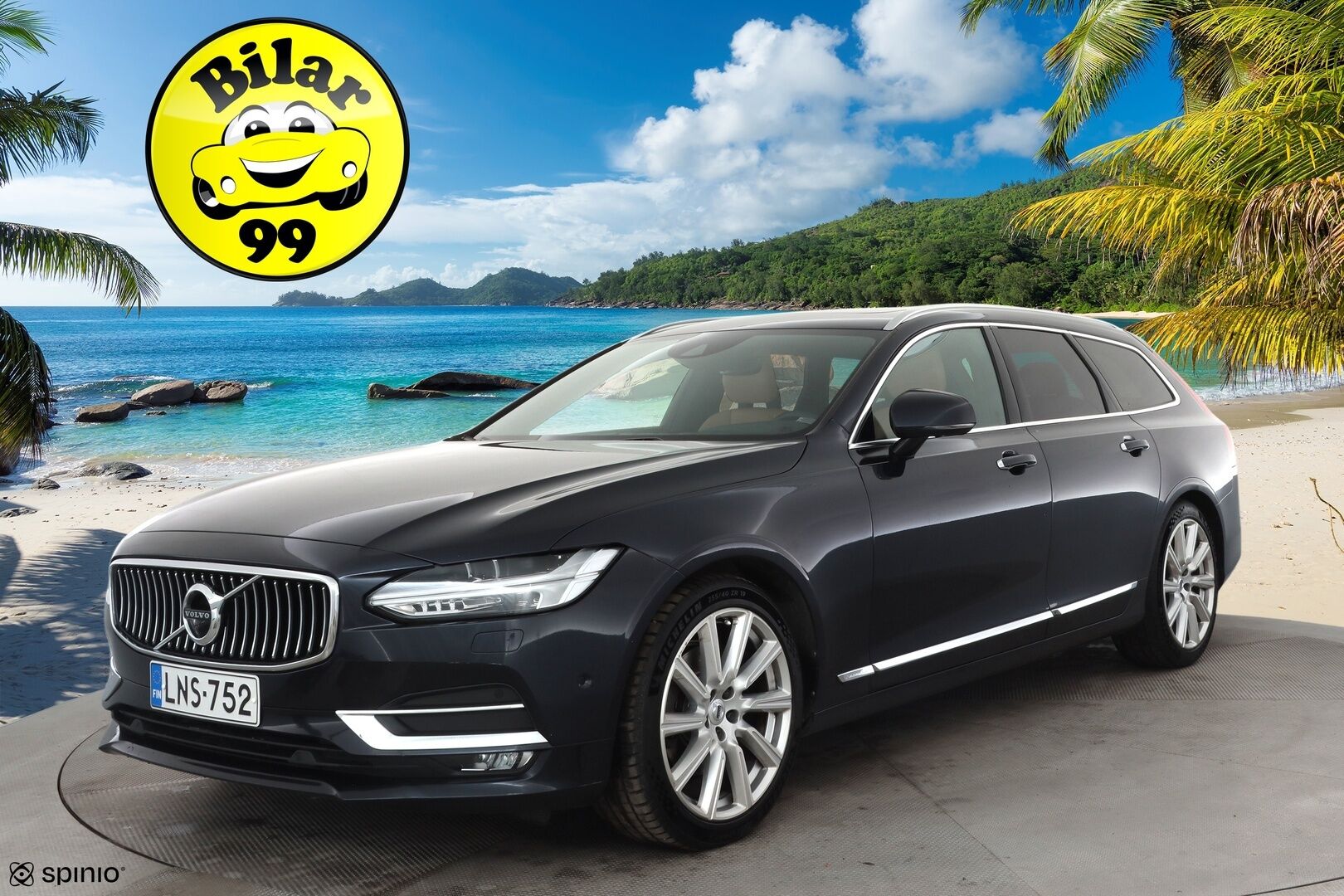 Volvo V90 2017 D5 AWD Business Inscription aut - Ilman AD-Blue järjestelmää | ACC | HUD | 360° | Ilmastoidut muistipenkit | BLIS | Panorama | Keyless | Full LED | Webasto