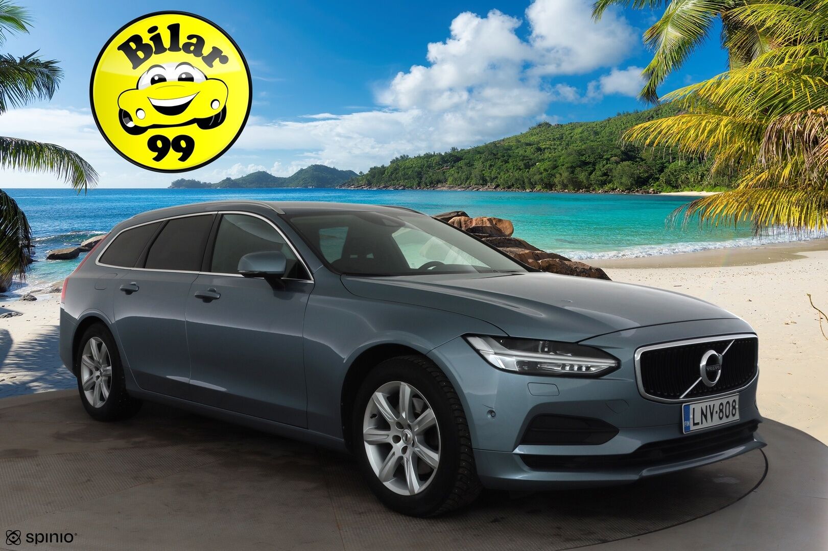 Volvo V90 2017 D4 AWD Business aut * ACC / P.kamera / Webasto / Koukku / LED / Navi / KeylessGo / Sähköluukku * - Suomi-auto / Kahdet renkaat aluvanteilla
