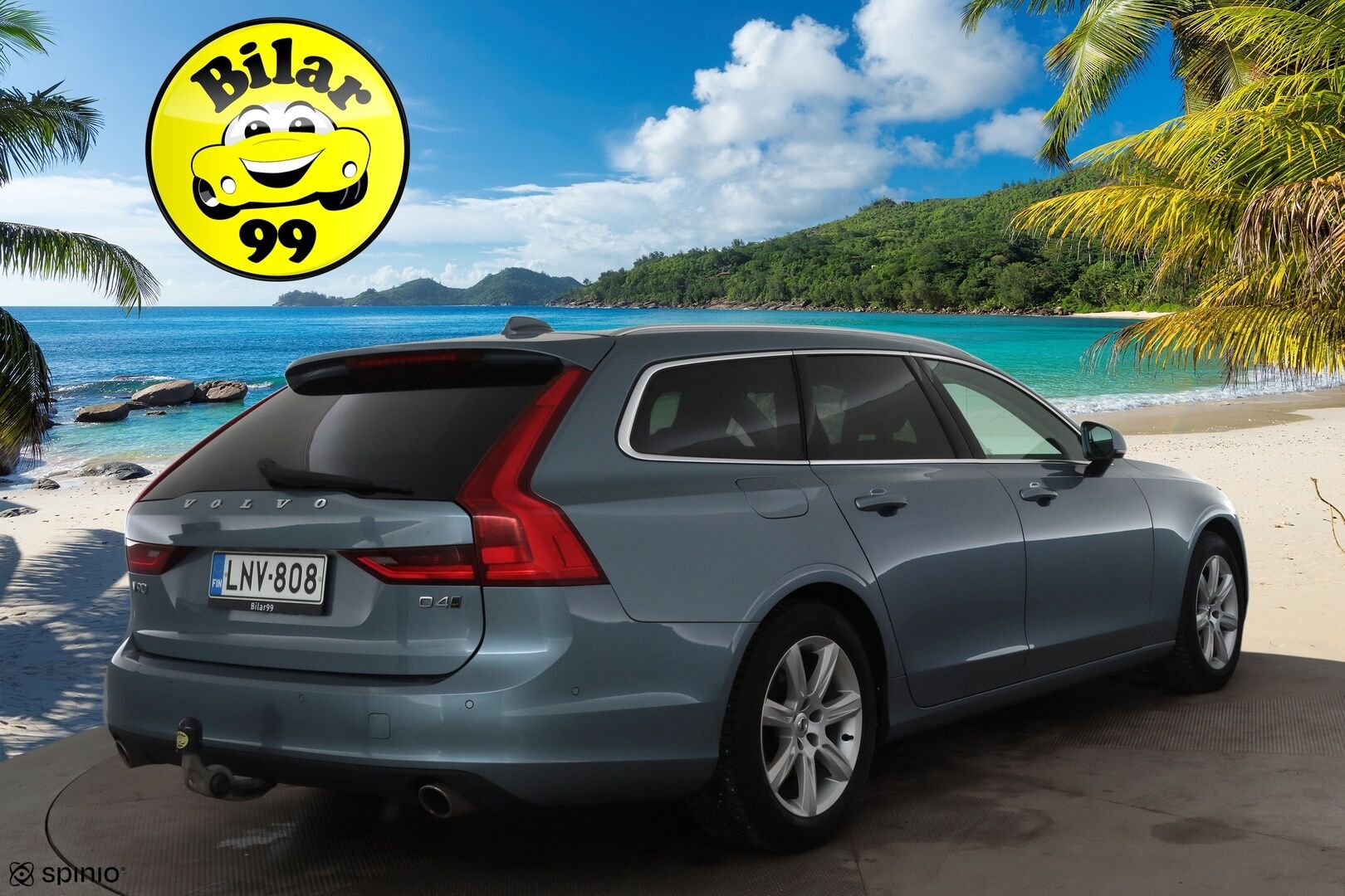 Volvo V90 2017 D4 AWD Business aut * ACC / P.kamera / Webasto / Koukku / LED / Navi / KeylessGo / Sähköluukku * - Suomi-auto / Kahdet renkaat aluvanteilla