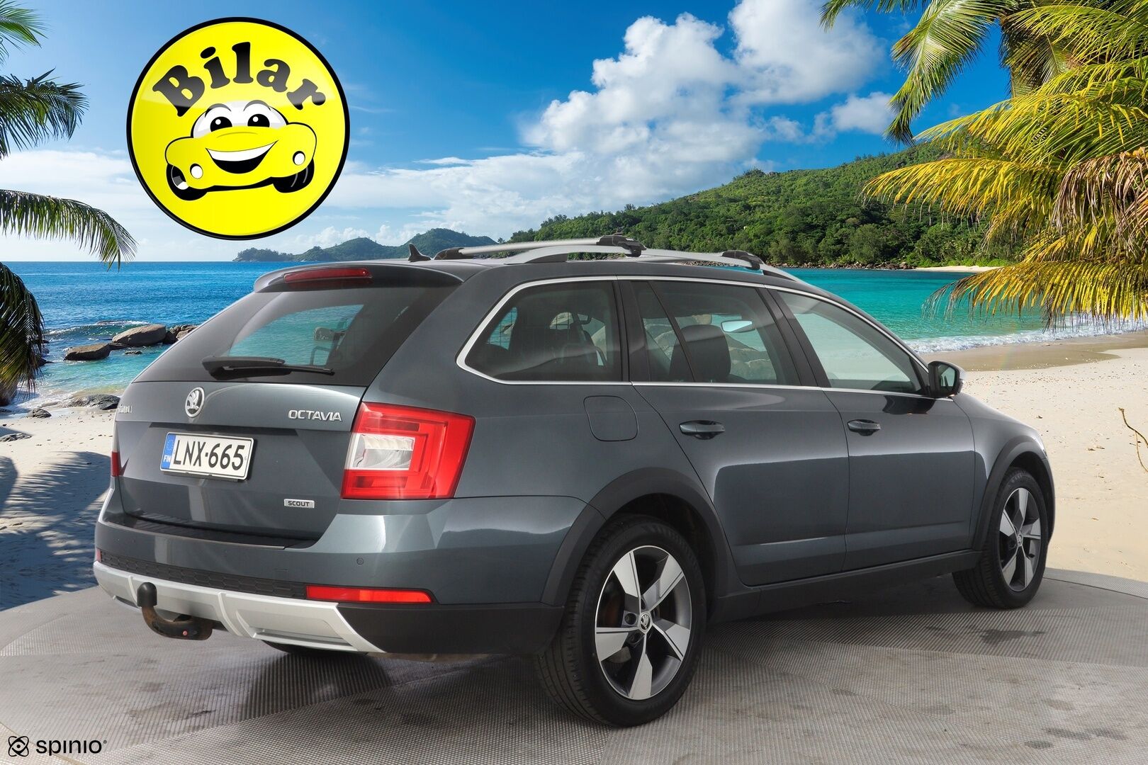 Skoda Octavia 2017 Combi 1,8 TSI 4x4 Scout DSG Autom. - | ACC | Webasto | Keyless | Koukku | Sähkökontti | Navi | Appconnect | Suomi-auto | Kahdet renkaat alumiinivanteilla | Särmä huoltohistoria |
