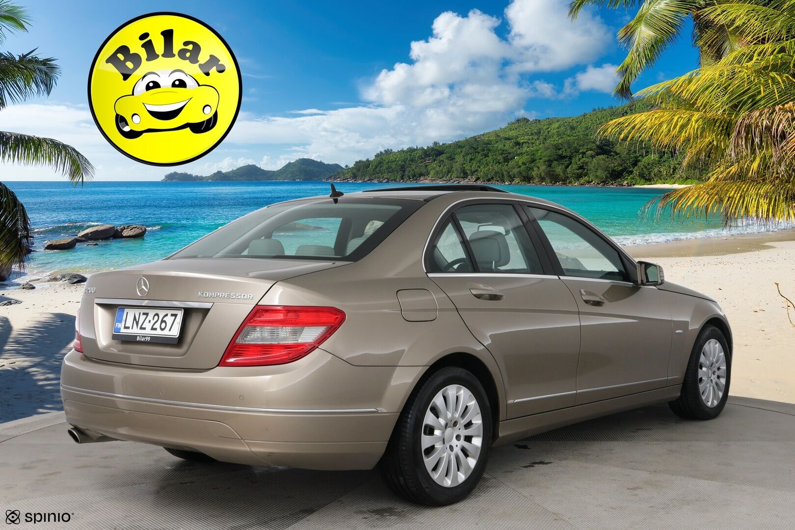 Mercedes-Benz C 2008 200 Kompressor A Business - Suomi-Auto | Tutkat | Kattoluukku | Hyvässä kunnossa
