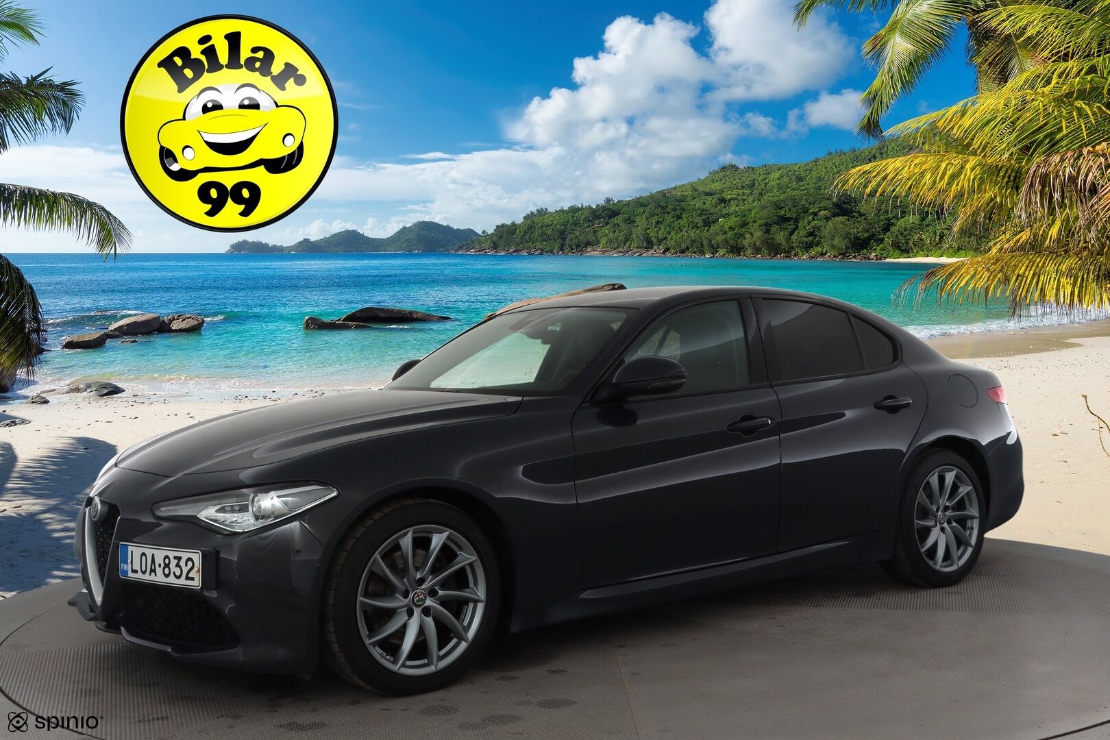 Alfa Romeo Giulia 2018 2,0 Bensiini 280hp AT8 AWD Veloce *Vakkari / Muistipenkki / Kaistavahti / Nahkaverhoilu /  Keyless / Lohkolämmitin * - Suomi-auto / Kahdet renkaat vanteilla - HULLUT VÄLIPÄIVÄT KORKOTARJOUS 2,49%