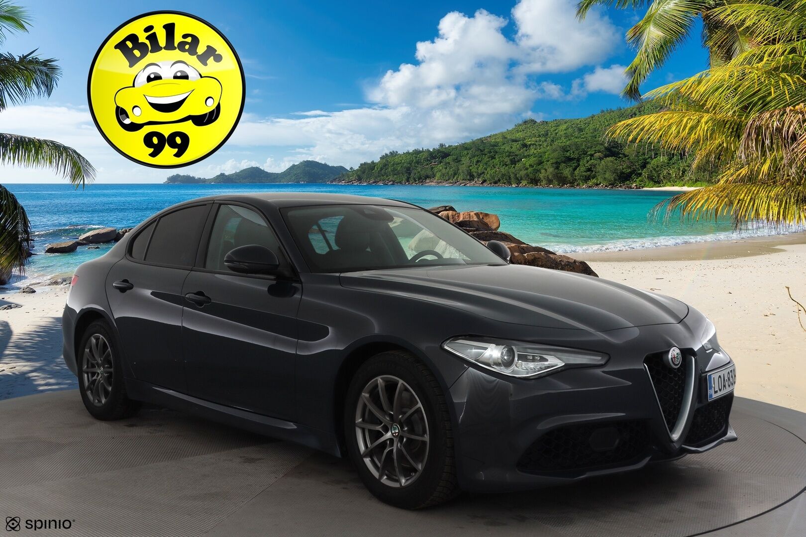 Alfa Romeo Giulia 2018 2,0 Bensiini 280hp AT8 AWD Veloce *Vakkari / Muistipenkki / Kaistavahti / Nahkaverhoilu /  Keyless / Lohkolämmitin * - Suomi-auto / Kahdet renkaat vanteilla - Osta nyt, maksa vasta ensi vuonna