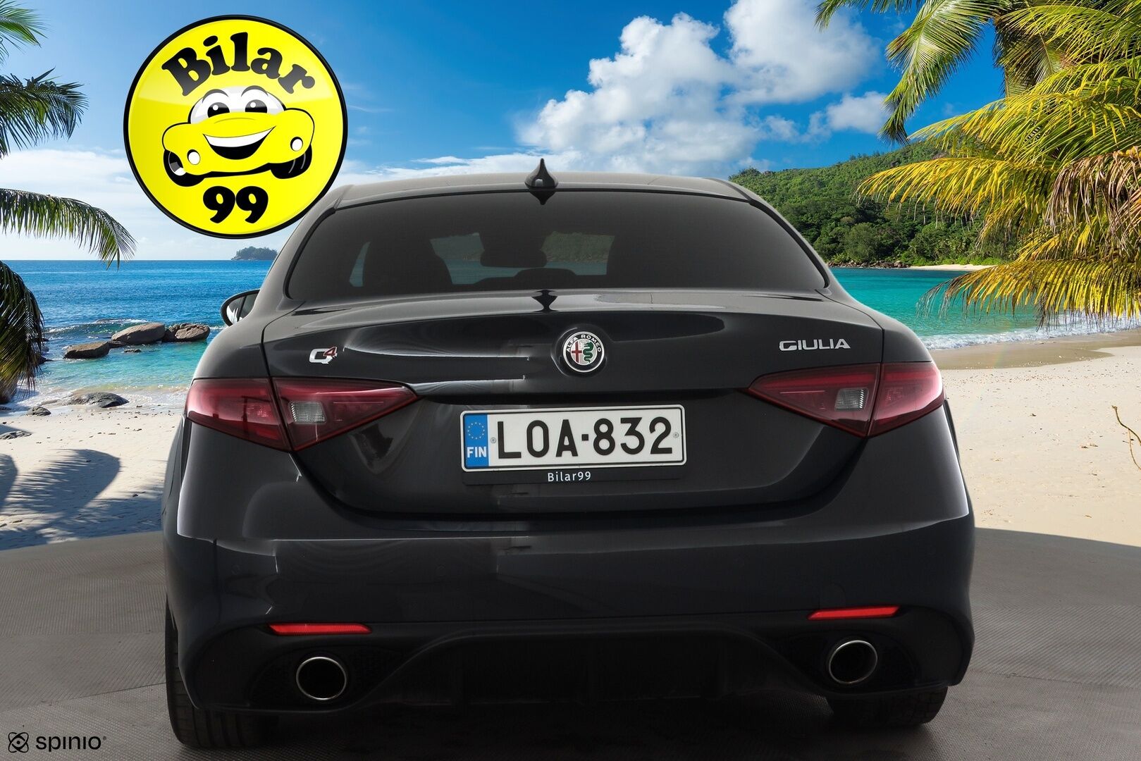 Alfa Romeo Giulia 2018 2,0 Bensiini 280hp AT8 AWD Veloce *Vakkari / Muistipenkki / Kaistavahti / Nahkaverhoilu /  Keyless / Lohkolämmitin * - Suomi-auto / Kahdet renkaat vanteilla - Osta nyt, maksa vasta ensi vuonna
