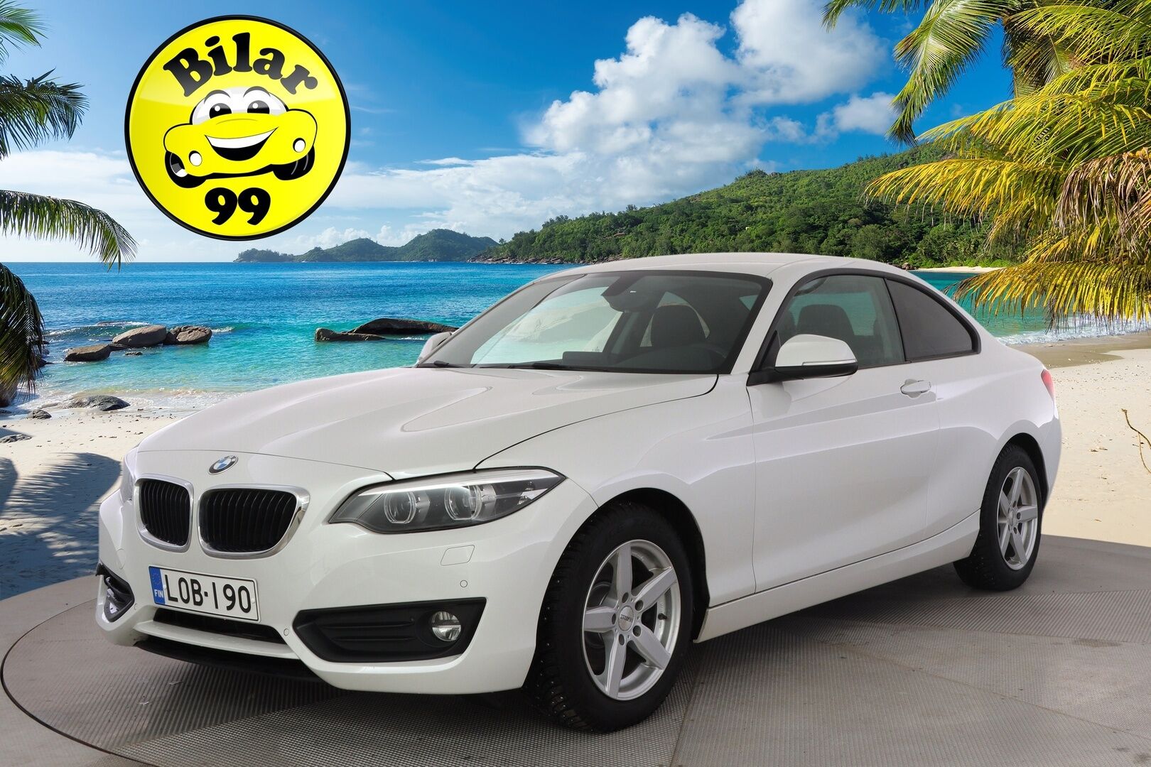 BMW 220 2018 F22 LCI Coupe 220i A Business / 2-om. Suomi-auto / Tutkat / Vakkari / Lohko / LED-valot / Bluetooth / Aut. Ilmastointi - 2x Aluvanteet / Hyvä huoltohistoria / Uudenveroiset Pirellin nastat! - HULLU BLACKWEEK KORKOTARJOUS 2,49%