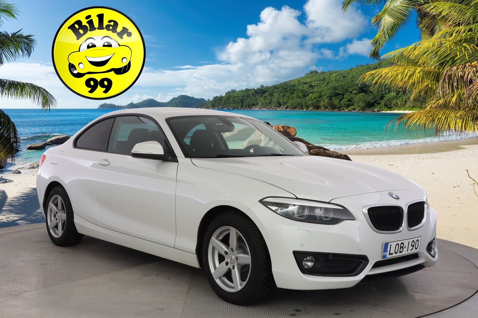 BMW 220 2018 F22 LCI Coupe 220i A Business / 2-om. Suomi-auto / Tutkat / Vakkari / Lohko / LED-valot / Bluetooth / Aut. Ilmastointi - 2x Aluvanteet / Hyvä huoltohistoria / Uudenveroiset Pirellin nastat! - HULLU BLACKWEEK KORKOTARJOUS 2,49%