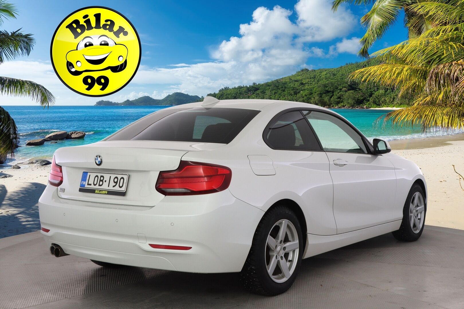 BMW 220 2018 F22 LCI Coupe 220i A Business / 2-om. Suomi-auto / Tutkat / Vakkari / Lohko / LED-valot / Bluetooth / Aut. Ilmastointi - 2x Aluvanteet / Hyvä huoltohistoria / Uudenveroiset Pirellin nastat! - HULLU BLACKWEEK KORKOTARJOUS 2,49%