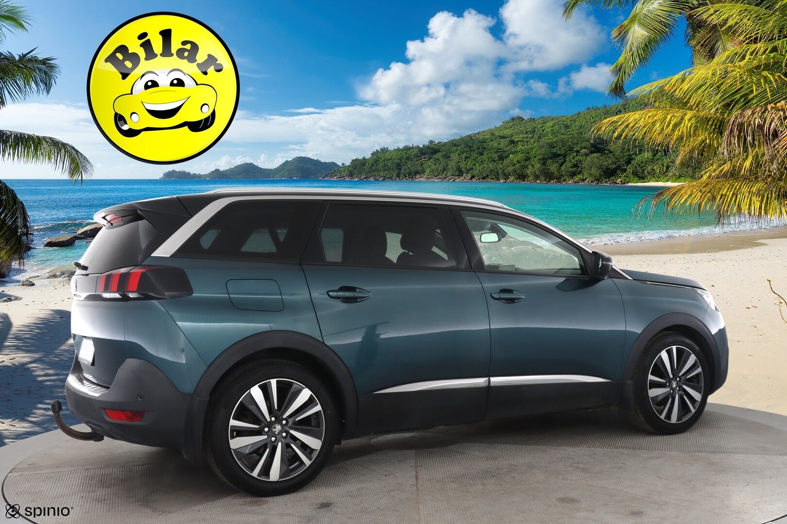 Peugeot 5008 2018 Allure PureTech 130 7-hlö - | Lohko | 180-kamera | Koukku | Vaalea osanahka | Navi |