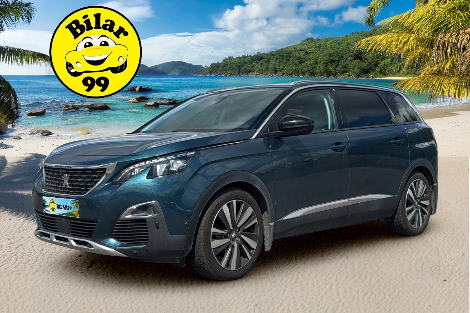Peugeot 5008 2018 Allure PureTech 130 7-hlö - | Lohko | 180-kamera | Koukku | Vaalea osanahka | Navi |