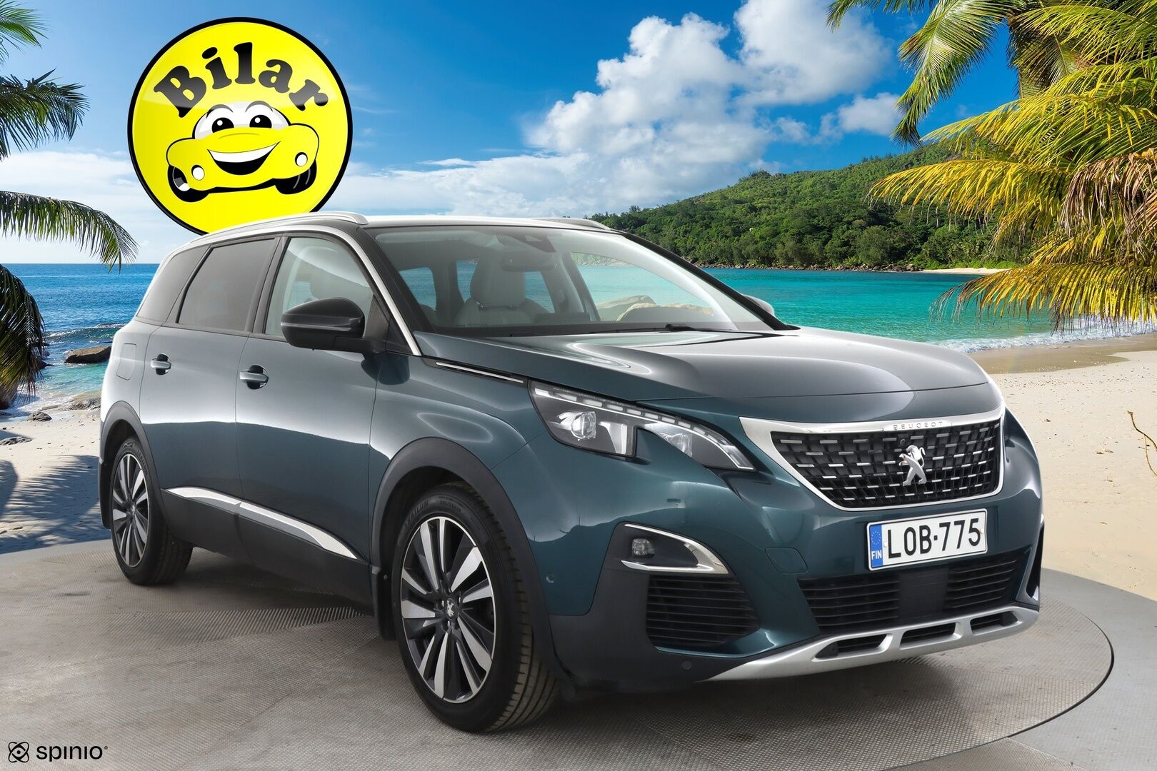 Peugeot 5008 2018 Allure PureTech 130 7-hlö - | Lohko | 180-kamera | Koukku | Vaalea osanahka | Navi |