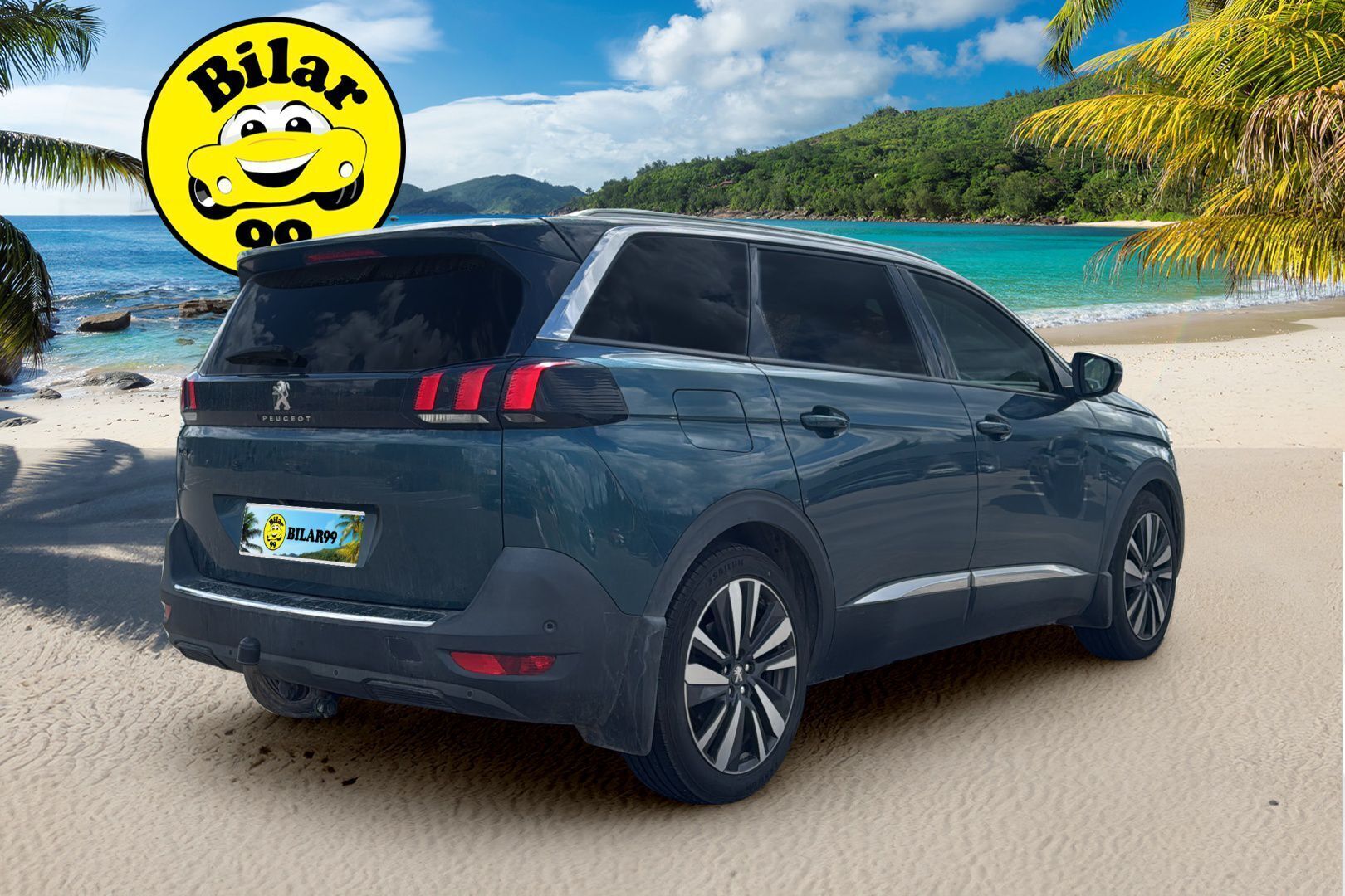 Peugeot 5008 2018 Allure PureTech 130 7-hlö - | Lohko | 180-kamera | Koukku | Vaalea osanahka | Navi |
