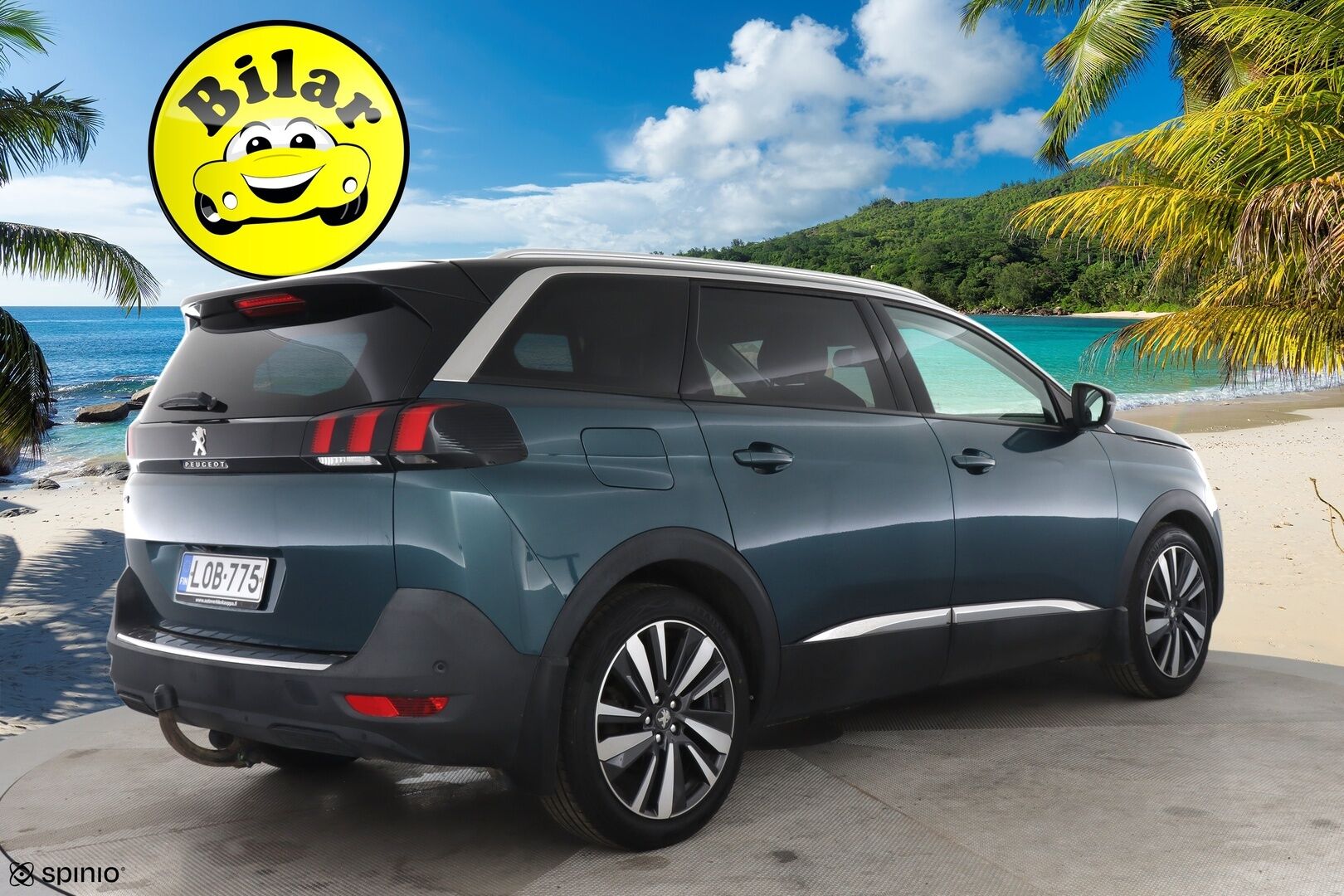 Peugeot 5008 2018 Allure PureTech 130 7-hlö - | Lohko | 180-kamera | Koukku | Vaalea osanahka | Navi |