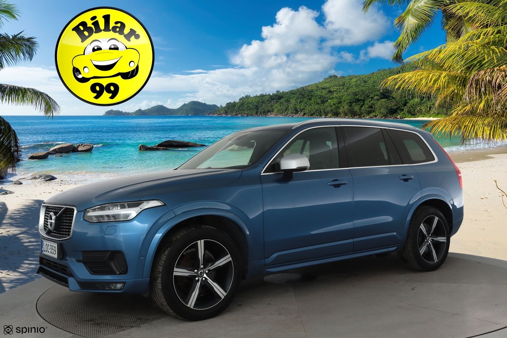 Volvo XC90 2018 D5 AWD R-Design aut 7-P *ACC / 360° / B&W / Koukku / Ilma-alusta / Full LED / Navi / BLIS / Muistipenkit* - 3,99 % KORKOTARJOUS TÄHÄN AUTOON 28.9. ASTI! - Suomi-auto / Kahdet renkaat aluvanteilla / Merkkihuollettu