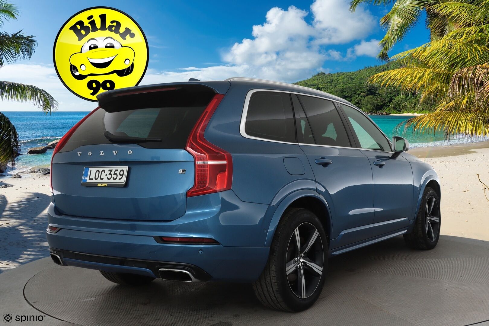 Volvo XC90 2018 D5 AWD R-Design aut 7-P *ACC / 360° / B&W / Koukku / Ilma-alusta / Full LED / Navi / BLIS / Muistipenkit* - 3,99 % KORKOTARJOUS TÄHÄN AUTOON 28.9. ASTI! - Suomi-auto / Kahdet renkaat aluvanteilla / Merkkihuollettu