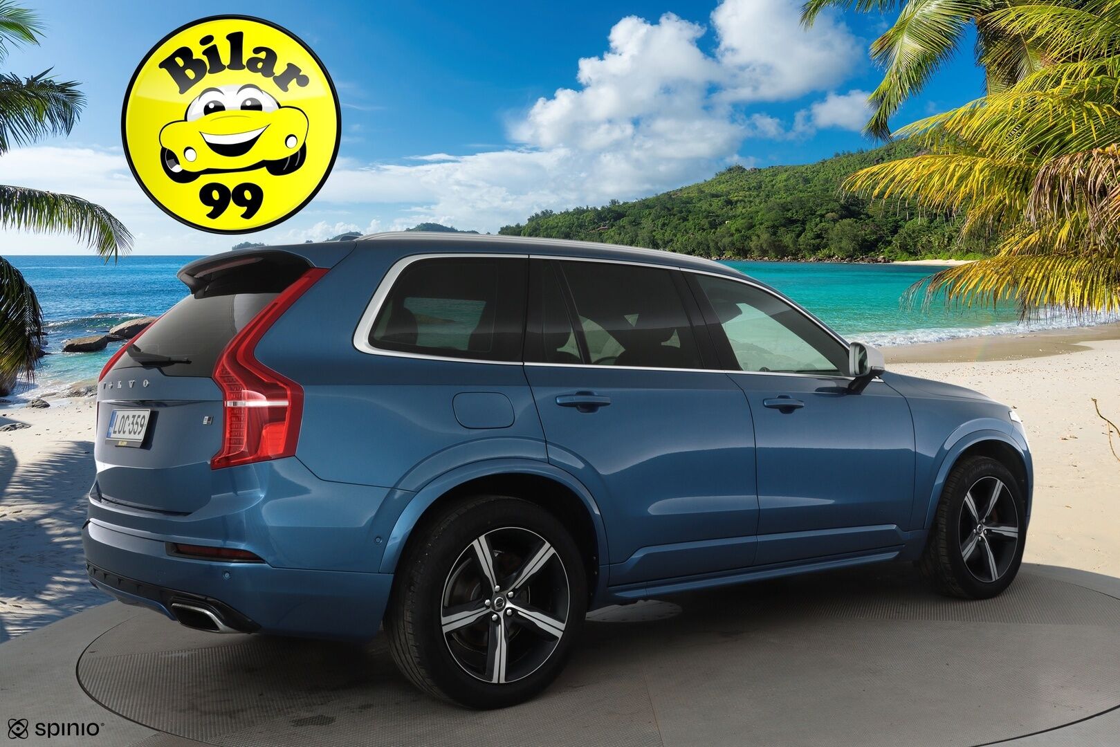 Volvo XC90 2018 D5 AWD R-Design aut 7-P *ACC / 360° / B&W / Koukku / Ilma-alusta / Full LED / Navi / BLIS / Muistipenkit* - 3,99 % KORKOTARJOUS TÄHÄN AUTOON 28.9. ASTI! - Suomi-auto / Kahdet renkaat aluvanteilla / Merkkihuollettu