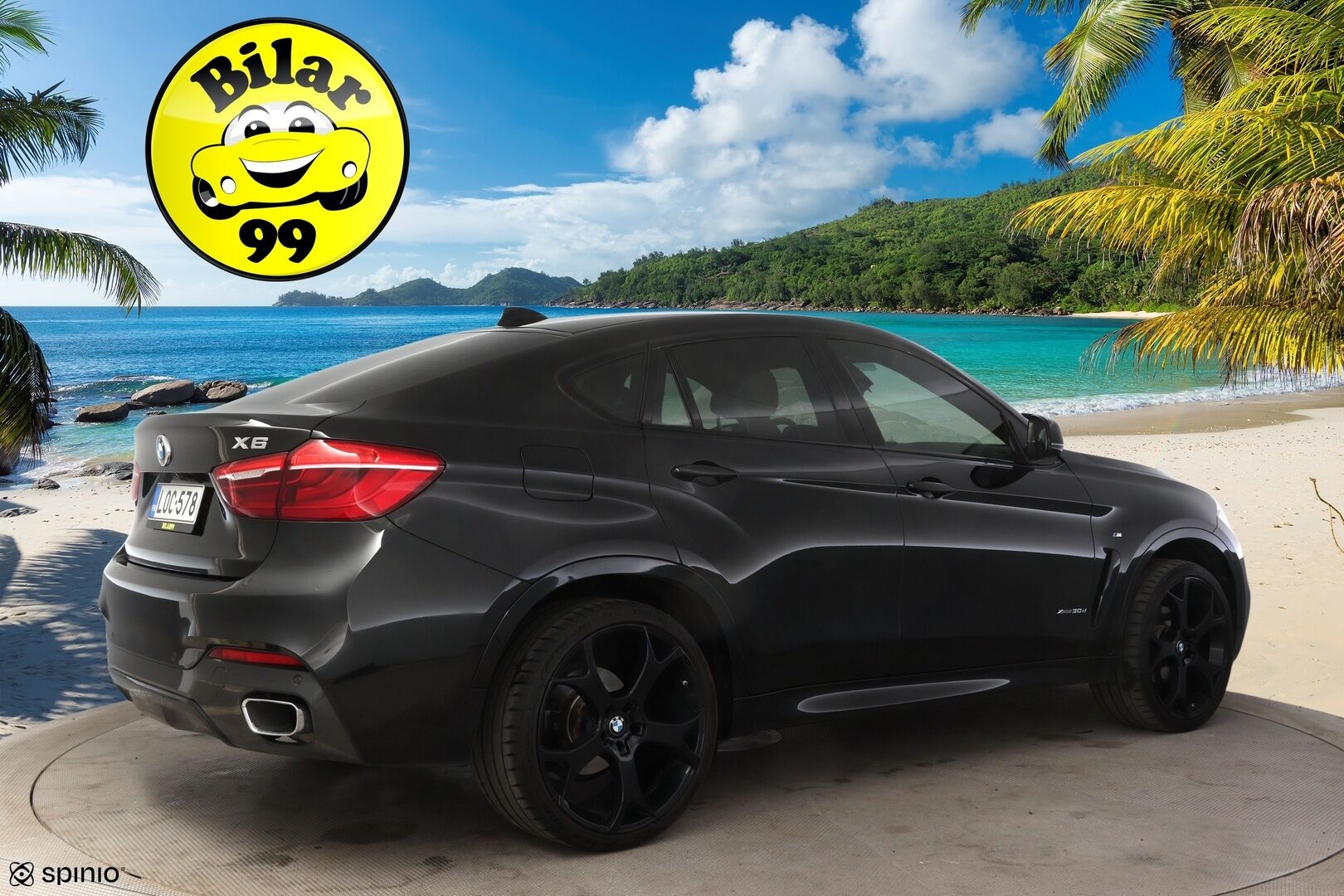 BMW X6 2017 F16 xDrive30d M-Sport * H&K / HUD / Prof. Navi / Kamera / Muistipenkki / Suomiauto * - 3,99 % KORKOTARJOUS TÄHÄN AUTOON - * LCI malli, uudemmalla mittaristolla ja kosketusnäytöllisellä iDrivellä! / Adaptiivisella M-alustalla! / Näyttävä, siisti auto 22" kesävanteilla! *