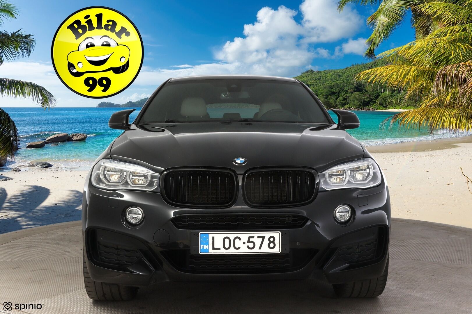 BMW X6 2017 F16 xDrive30d M-Sport * H&K / HUD / Prof. Navi / Kamera / Muistipenkki / Suomiauto * - 3,99 % KORKOTARJOUS TÄHÄN AUTOON - * LCI malli, uudemmalla mittaristolla ja kosketusnäytöllisellä iDrivellä! / Adaptiivisella M-alustalla! / Näyttävä, siisti auto 22" kesävanteilla! *