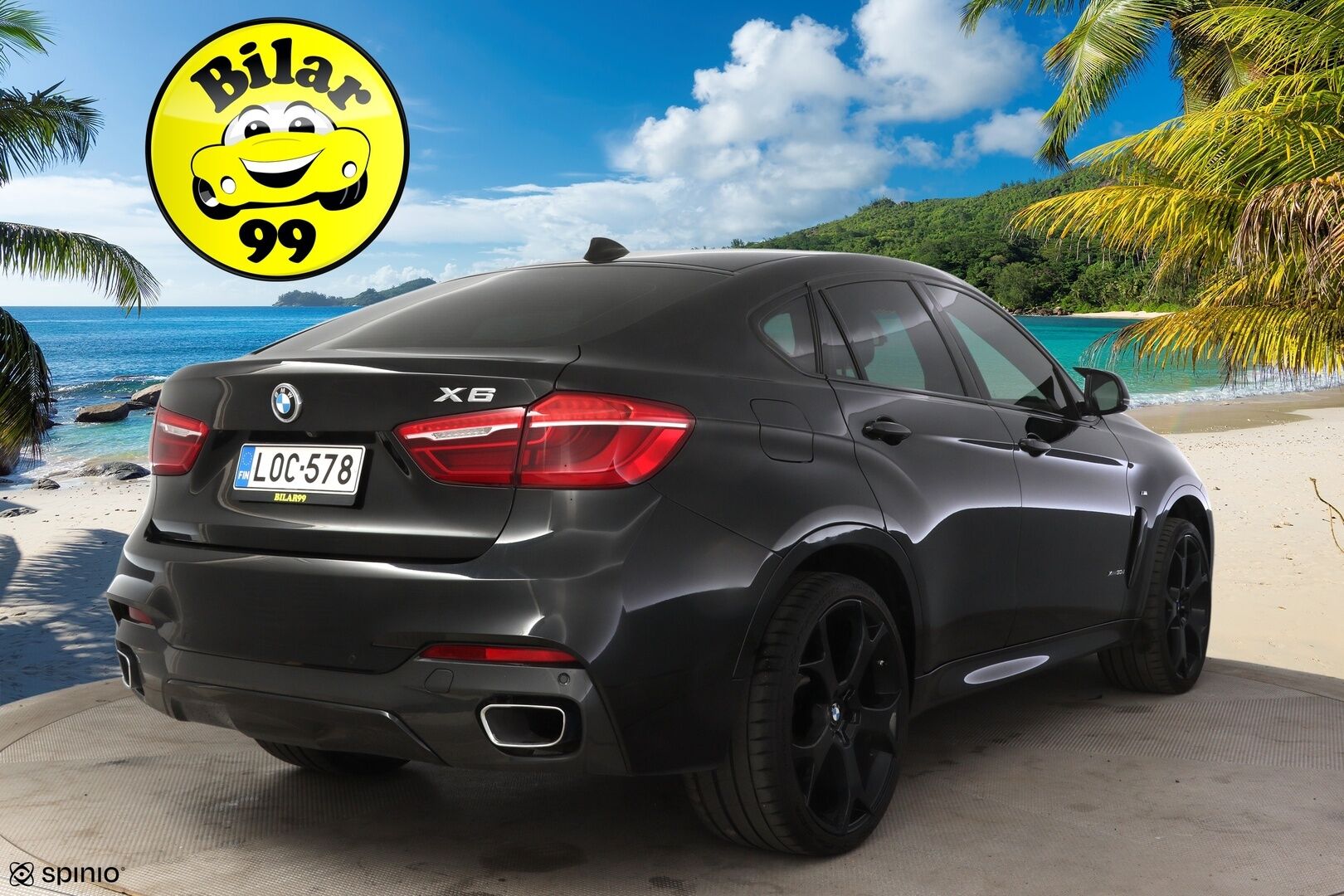 BMW X6 2017 F16 xDrive30d M-Sport * H&K / HUD / Prof. Navi / Kamera / Muistipenkki / Suomiauto * - 3,99 % KORKOTARJOUS TÄHÄN AUTOON - * LCI malli, uudemmalla mittaristolla ja kosketusnäytöllisellä iDrivellä! / Adaptiivisella M-alustalla! / Näyttävä, siisti auto 22" kesävanteilla! *