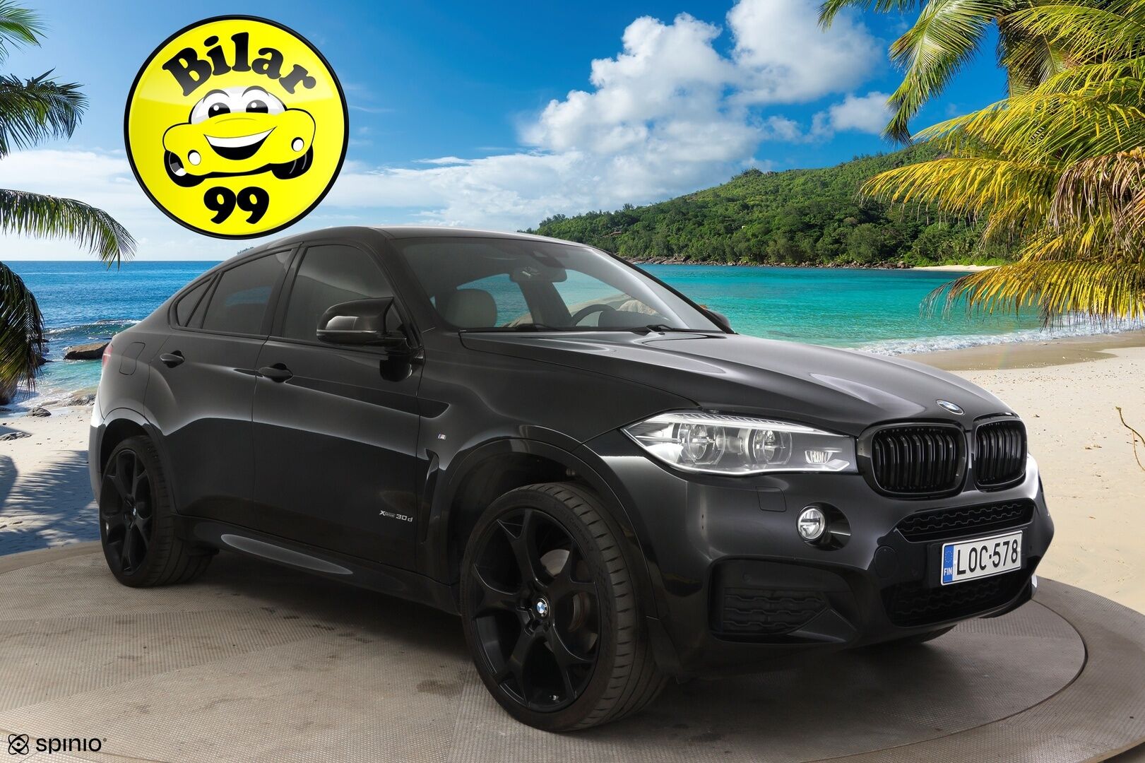 BMW X6 2017 F16 xDrive30d M-Sport * H&K / HUD / Prof. Navi / Kamera / Muistipenkki / Suomiauto * - 3,99 % KORKOTARJOUS TÄHÄN AUTOON - * LCI malli, uudemmalla mittaristolla ja kosketusnäytöllisellä iDrivellä! / Adaptiivisella M-alustalla! / Näyttävä, siisti auto 22" kesävanteilla! *