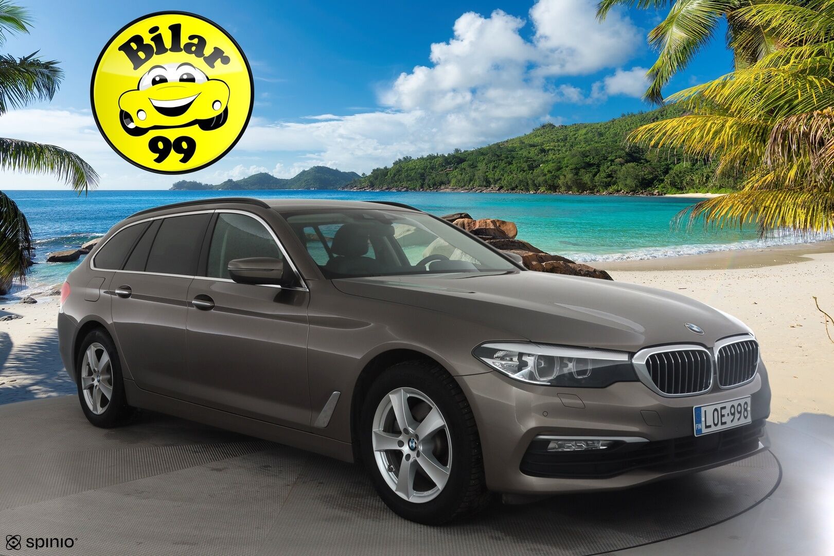 BMW 520 2018 G31 Touring 520d A xDrive Business Comfort * Koukku / HiFi / ACC / LED / P.Kamera / Sporttinahat / Navi / Keyless* - Suomi-auto / Kahdet renkaat / Merkkihuollettu! - HULLUT JOULUT KORKOTARJOUS 2,49% 