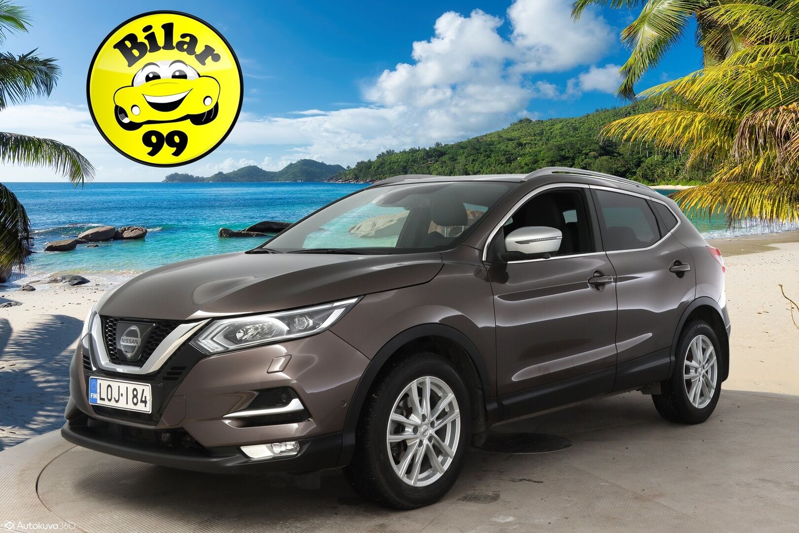 Nissan Qashqai 2018 DIG-T 115 Tekna+ 2WD Xtronic Bose * Nahkat / 360-Kamera / Vetokoukku / Lasikatto / Kaistavahti * - * Vähän ajettu / Hyvin pidetty *