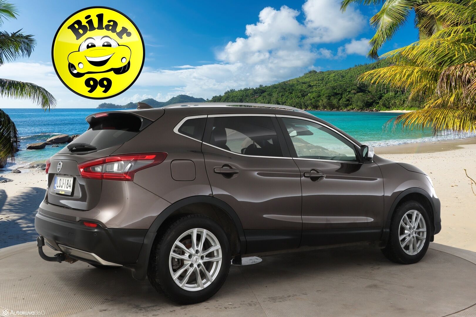 Nissan Qashqai 2018 DIG-T 115 Tekna+ 2WD Xtronic Bose * Nahkat / 360-Kamera / Vetokoukku / Lasikatto / Kaistavahti * - * Vähän ajettu / Hyvin pidetty *